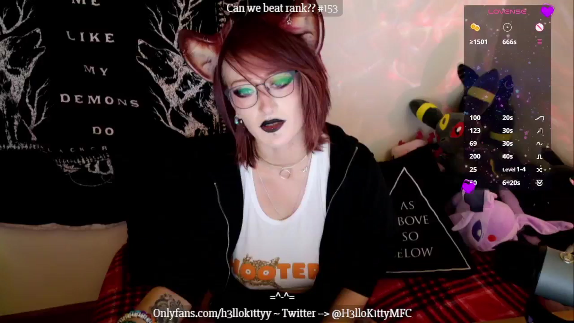 Gallery image thumbnail from H3llok1tty's myfreecams stream on, 01/06/2025, 14:35 image 19 of 20