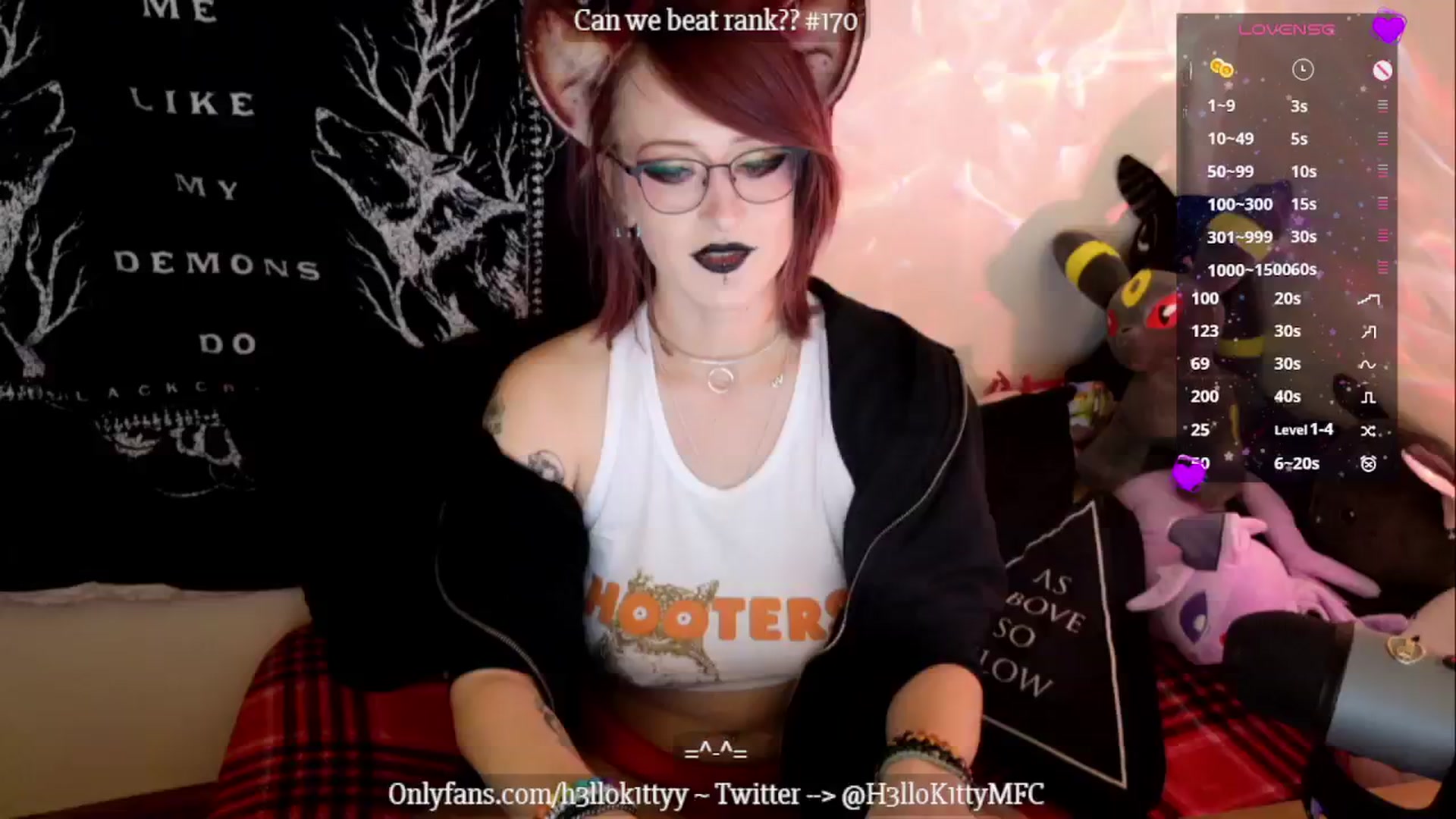 Gallery image thumbnail from H3llok1tty's myfreecams stream on, 01/06/2025, 14:35 image 15 of 20
