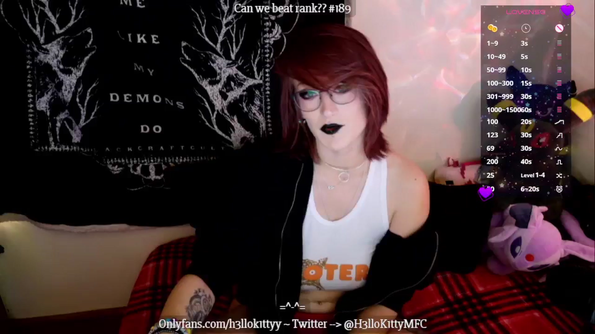 Gallery image thumbnail from H3llok1tty's myfreecams stream on, 01/06/2025, 14:35 image 8 of 20