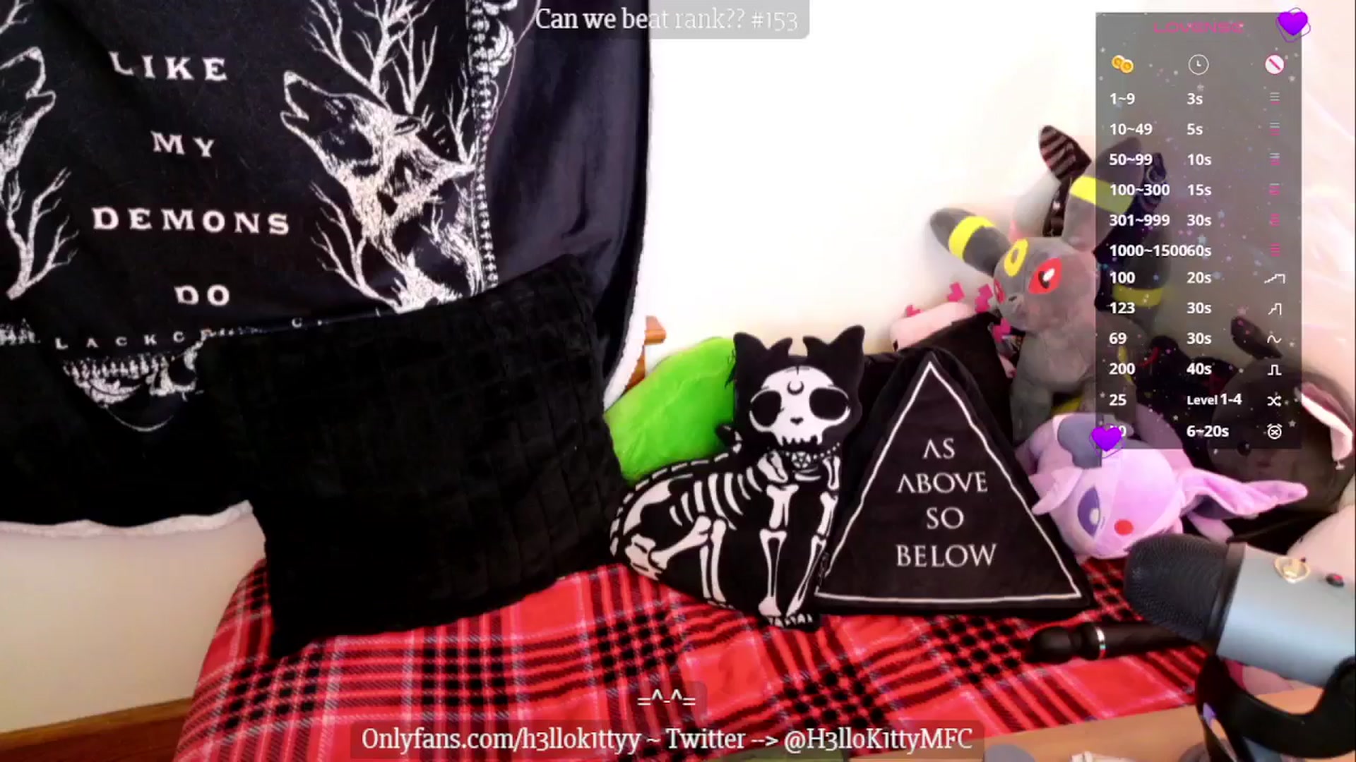 Gallery image thumbnail from H3llok1tty's myfreecams stream on, 01/06/2025, 14:35 image 20 of 20