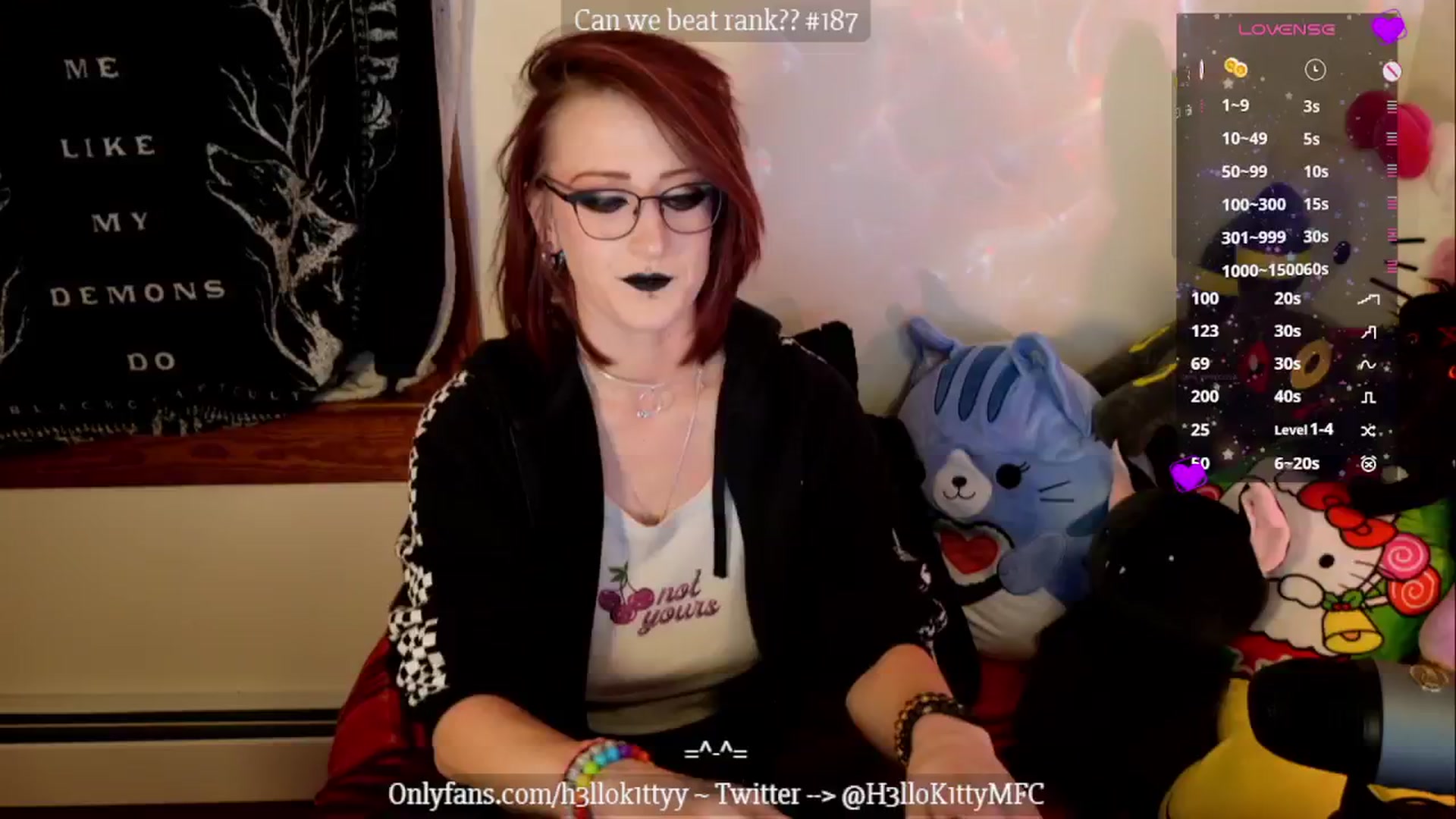 Gallery image thumbnail from H3llok1tty's myfreecams stream on, 01/07/2025, 16:44 image 4 of 20