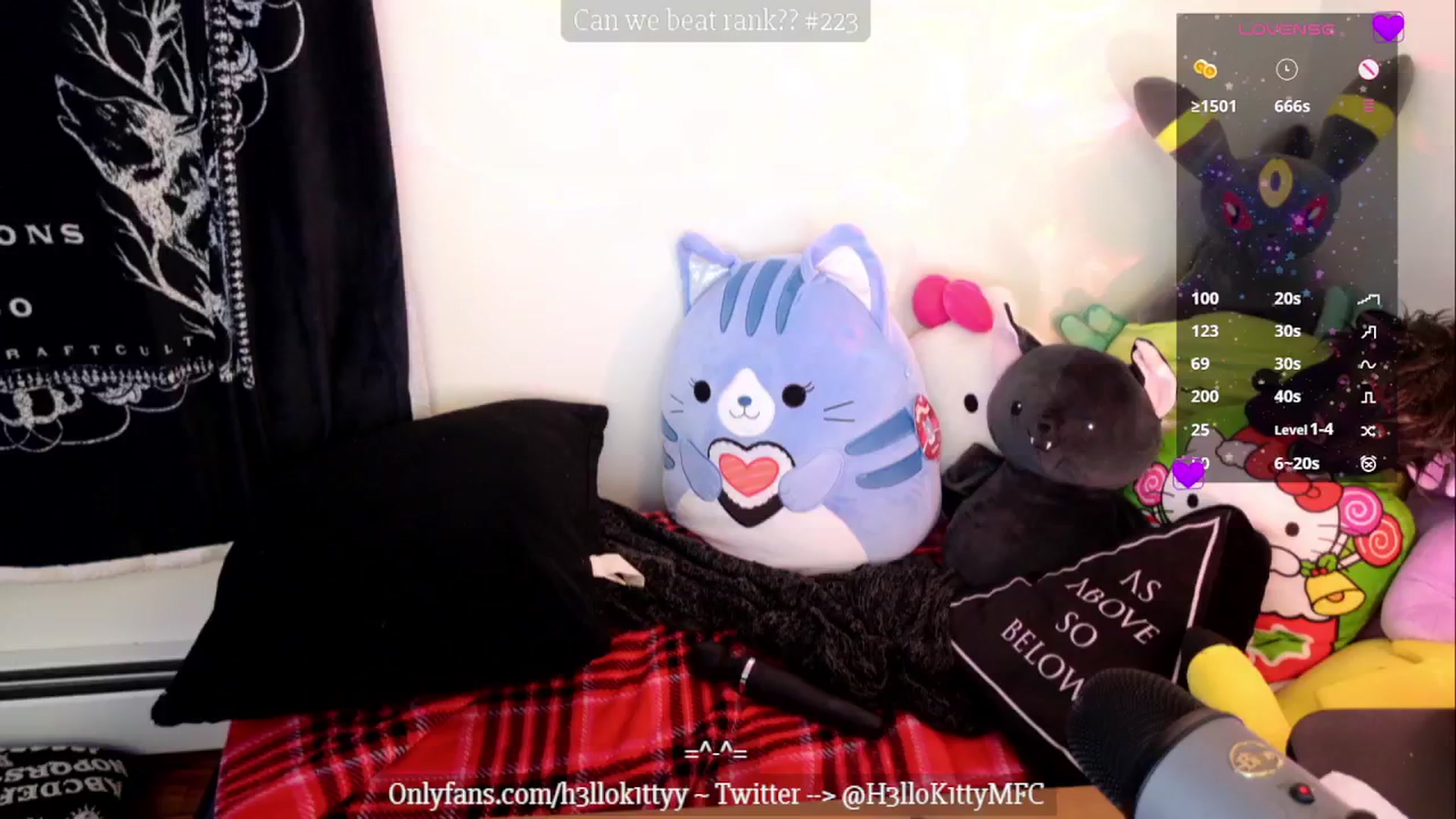 Gallery image thumbnail from H3llok1tty's myfreecams stream on, 01/09/2025, 10:40 image 2 of 20
