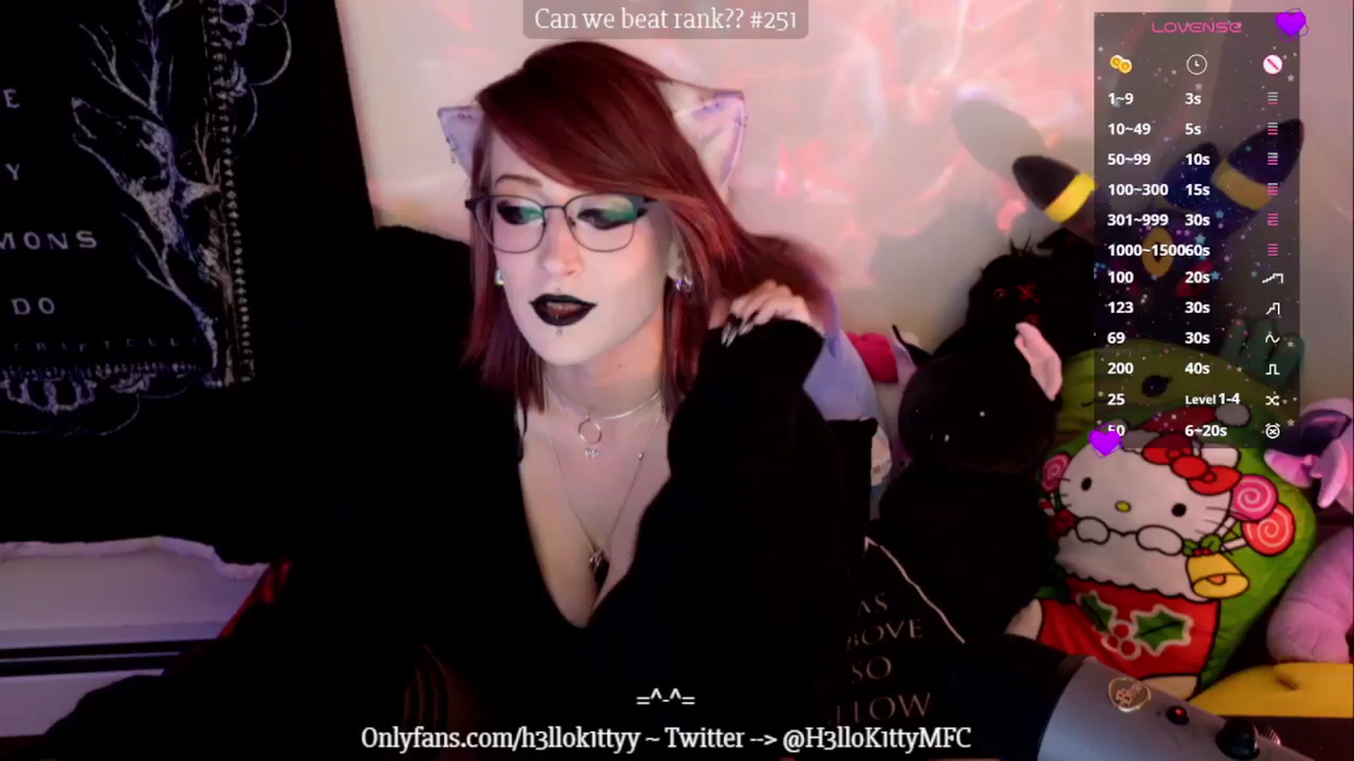 Gallery image thumbnail from H3llok1tty's myfreecams stream on, 01/10/2025, 13:42 image 1 of 20