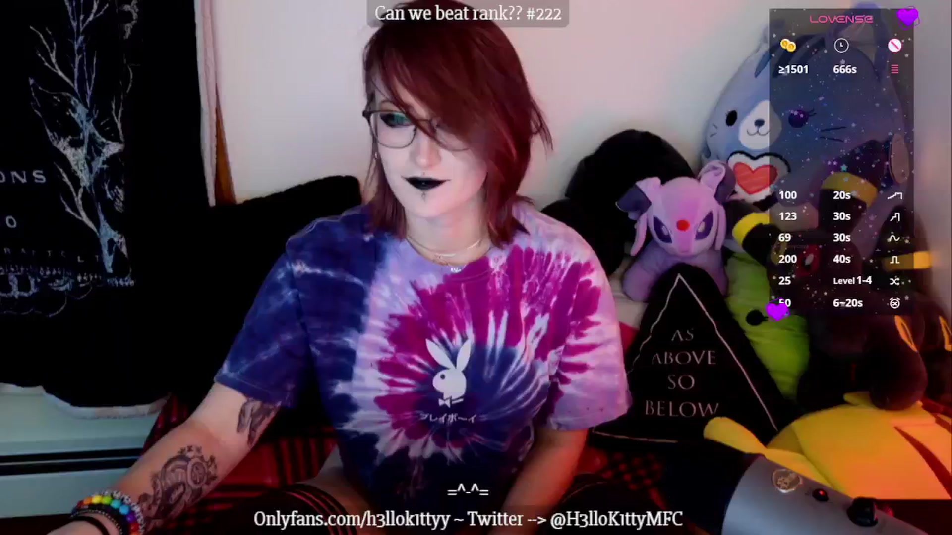 Gallery image thumbnail from H3llok1tty's myfreecams stream on, 01/10/2025, 13:42 image 19 of 20