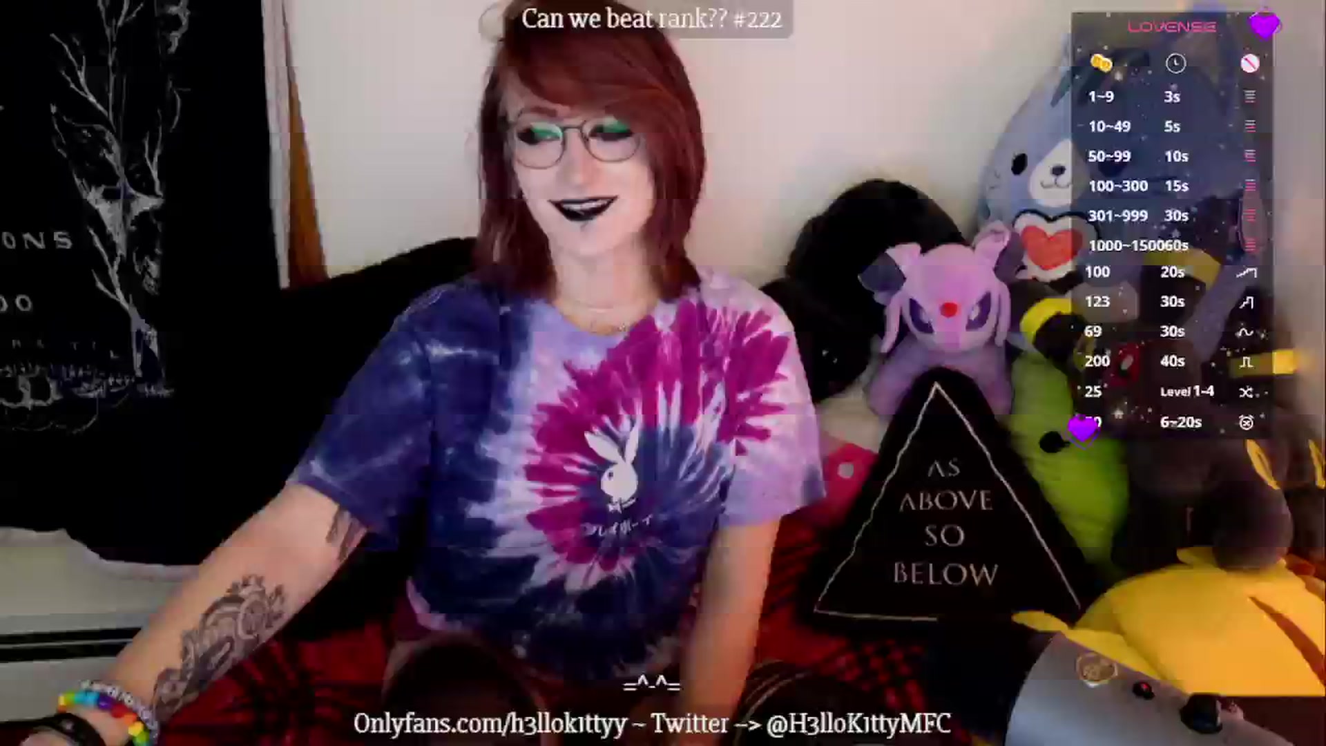 Gallery image thumbnail from H3llok1tty's myfreecams stream on, 01/10/2025, 13:42 image 20 of 20