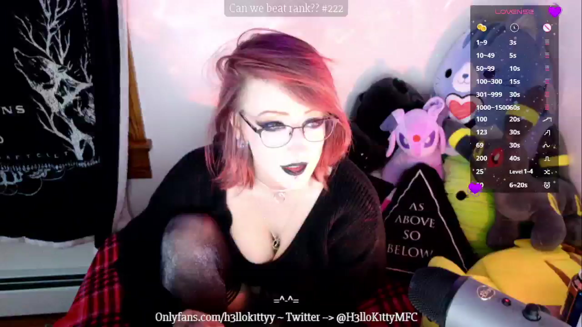 Gallery image thumbnail from H3llok1tty's myfreecams stream on, 01/10/2025, 13:42 image 18 of 20