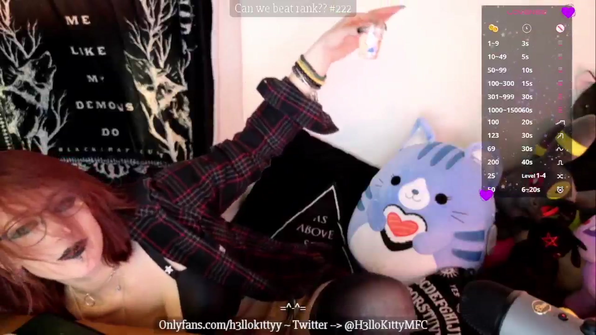 Gallery image thumbnail from H3llok1tty's myfreecams stream on, 01/11/2025, 15:38 image 18 of 20