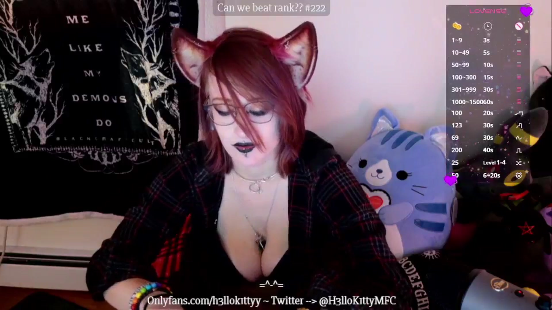 Gallery image thumbnail from H3llok1tty's myfreecams stream on, 01/11/2025, 15:38 image 20 of 20