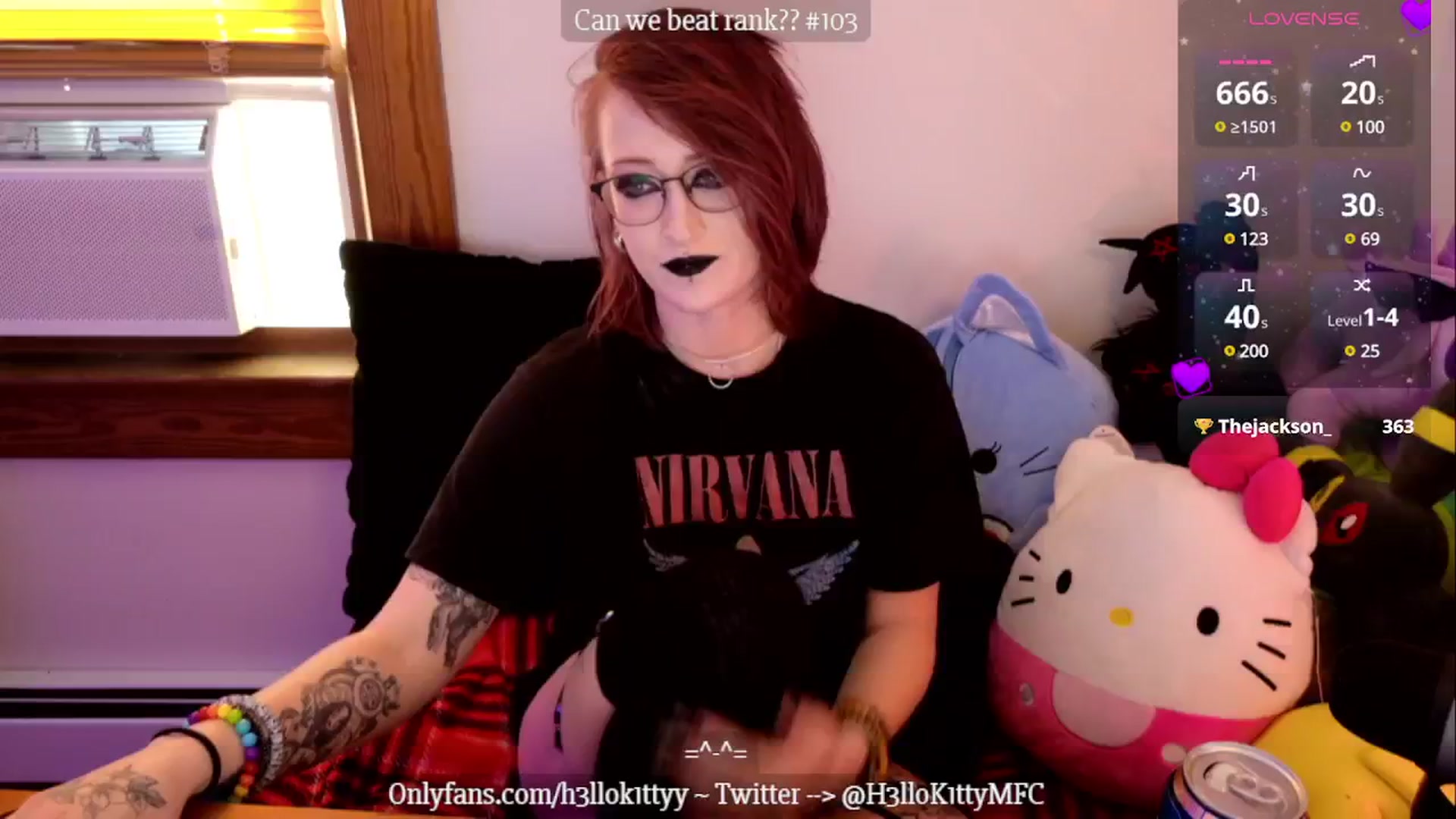 Gallery image thumbnail from H3llok1tty's myfreecams stream on, 01/12/2025, 15:33 image 14 of 20