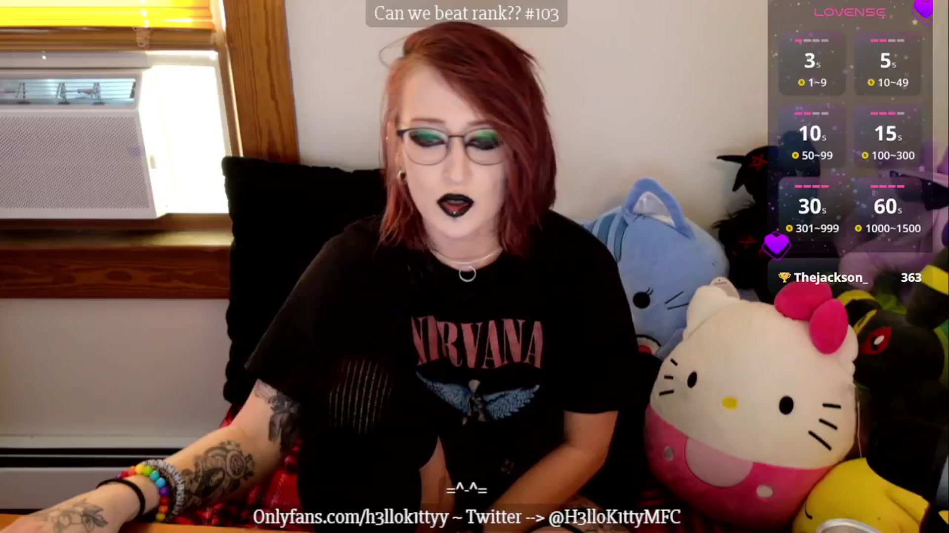 Gallery image thumbnail from H3llok1tty's myfreecams stream on, 01/12/2025, 15:33 image 13 of 20