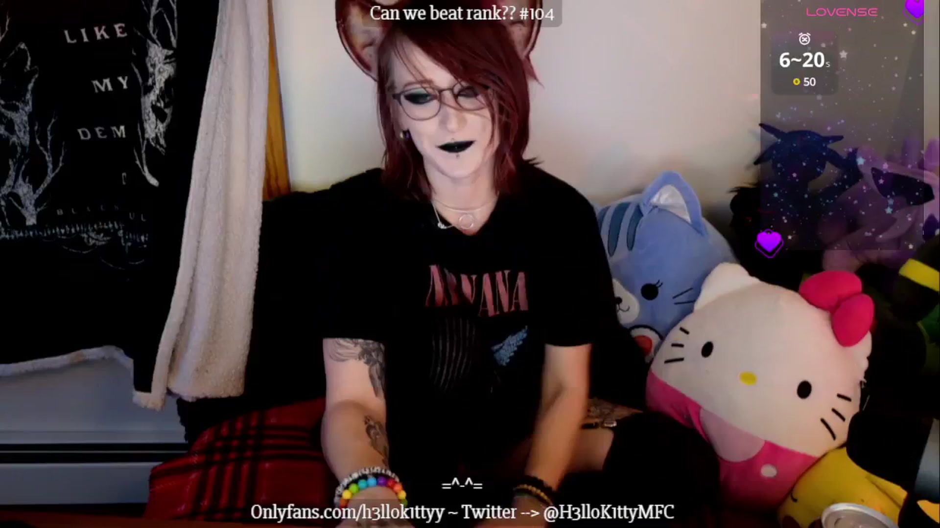 Gallery image thumbnail from H3llok1tty's myfreecams stream on, 01/12/2025, 15:33 image 1 of 20