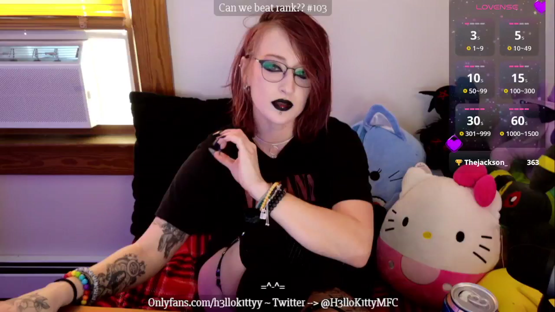 Gallery image thumbnail from H3llok1tty's myfreecams stream on, 01/12/2025, 15:33 image 16 of 20