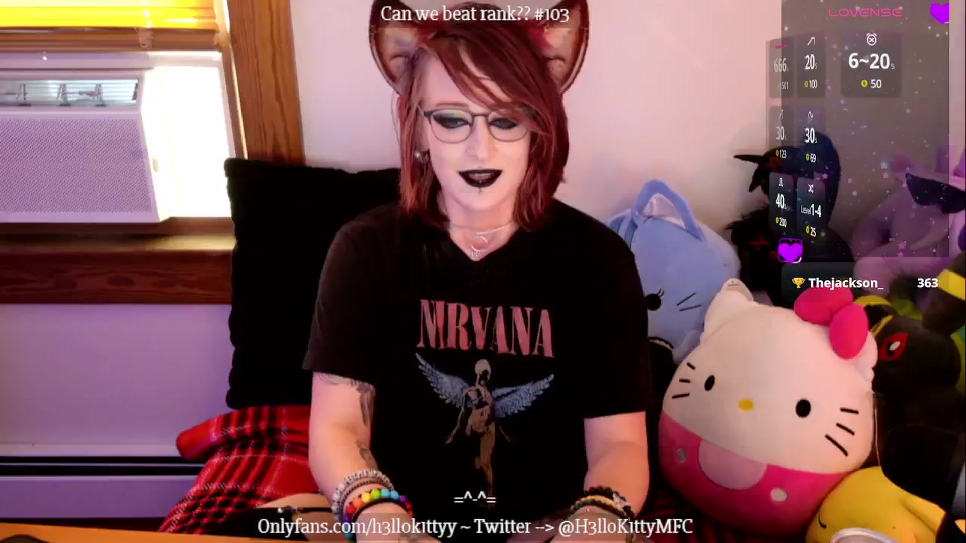 Gallery image thumbnail from H3llok1tty's myfreecams stream on, 01/12/2025, 15:33 image 11 of 20