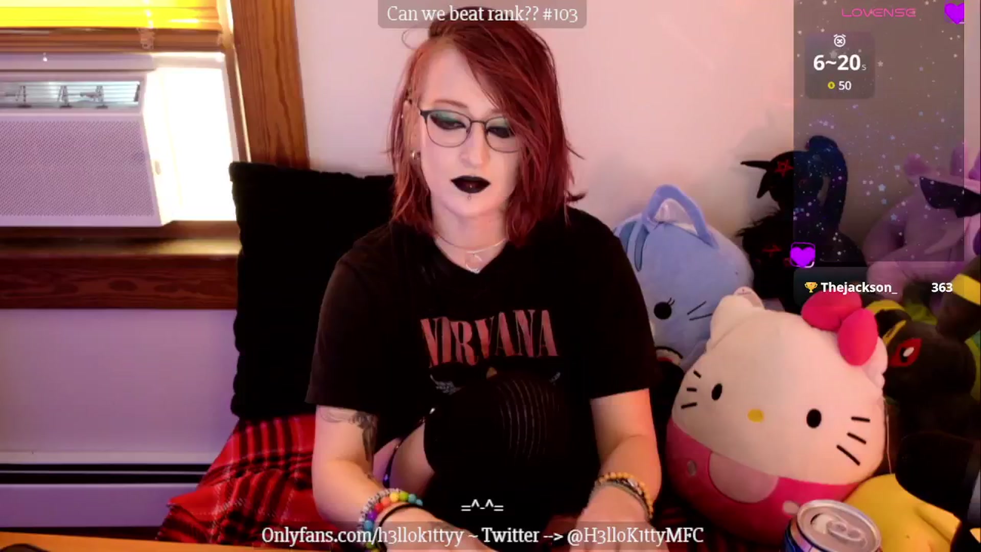 Gallery image thumbnail from H3llok1tty's myfreecams stream on, 01/12/2025, 15:33 image 15 of 20