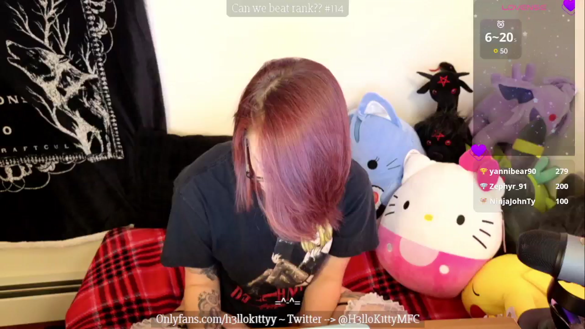 Gallery image thumbnail from H3llok1tty's myfreecams stream on, 01/13/2025, 12:36 image 10 of 20