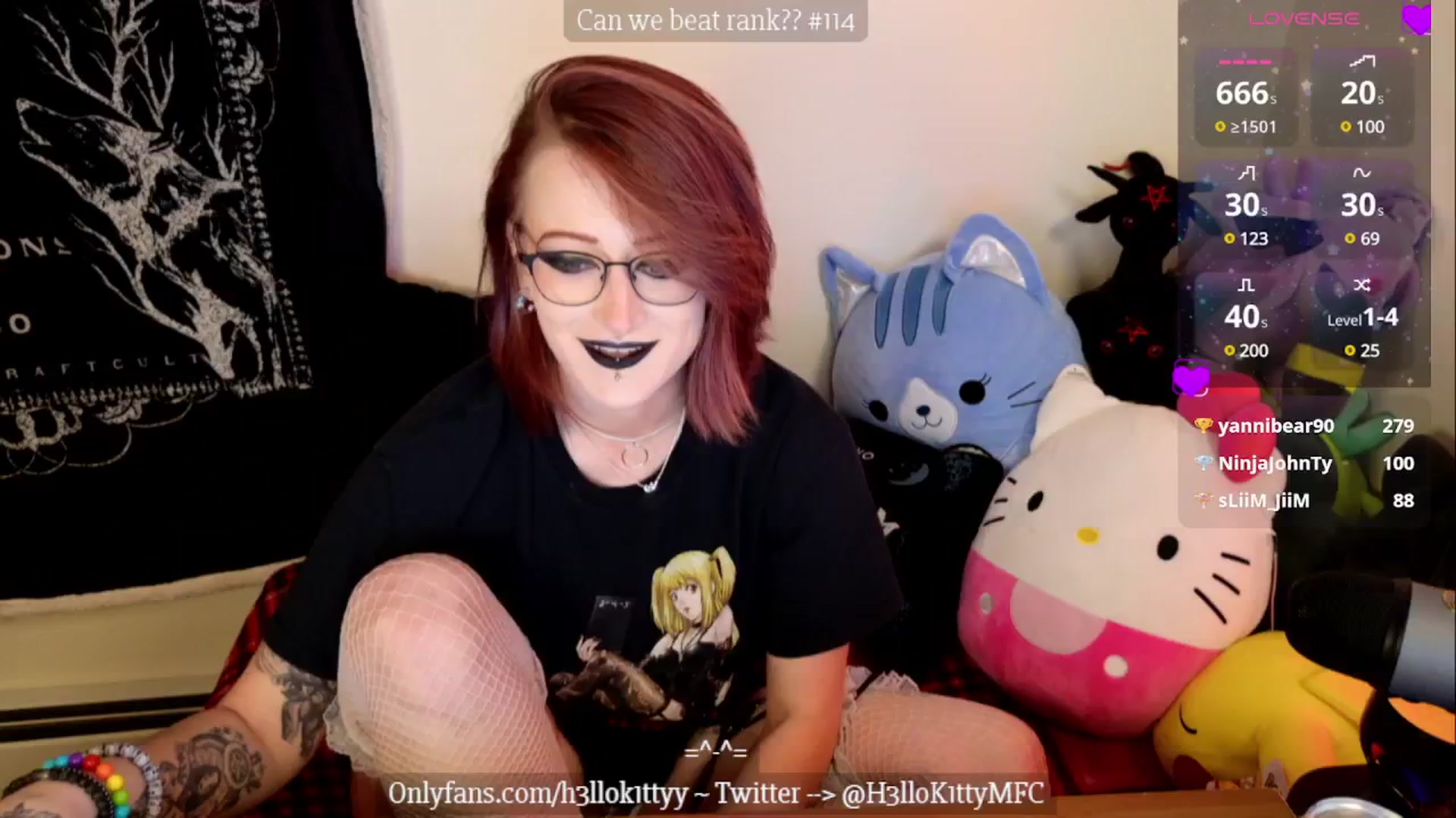 Gallery image thumbnail from H3llok1tty's myfreecams stream on, 01/13/2025, 12:36 image 8 of 20