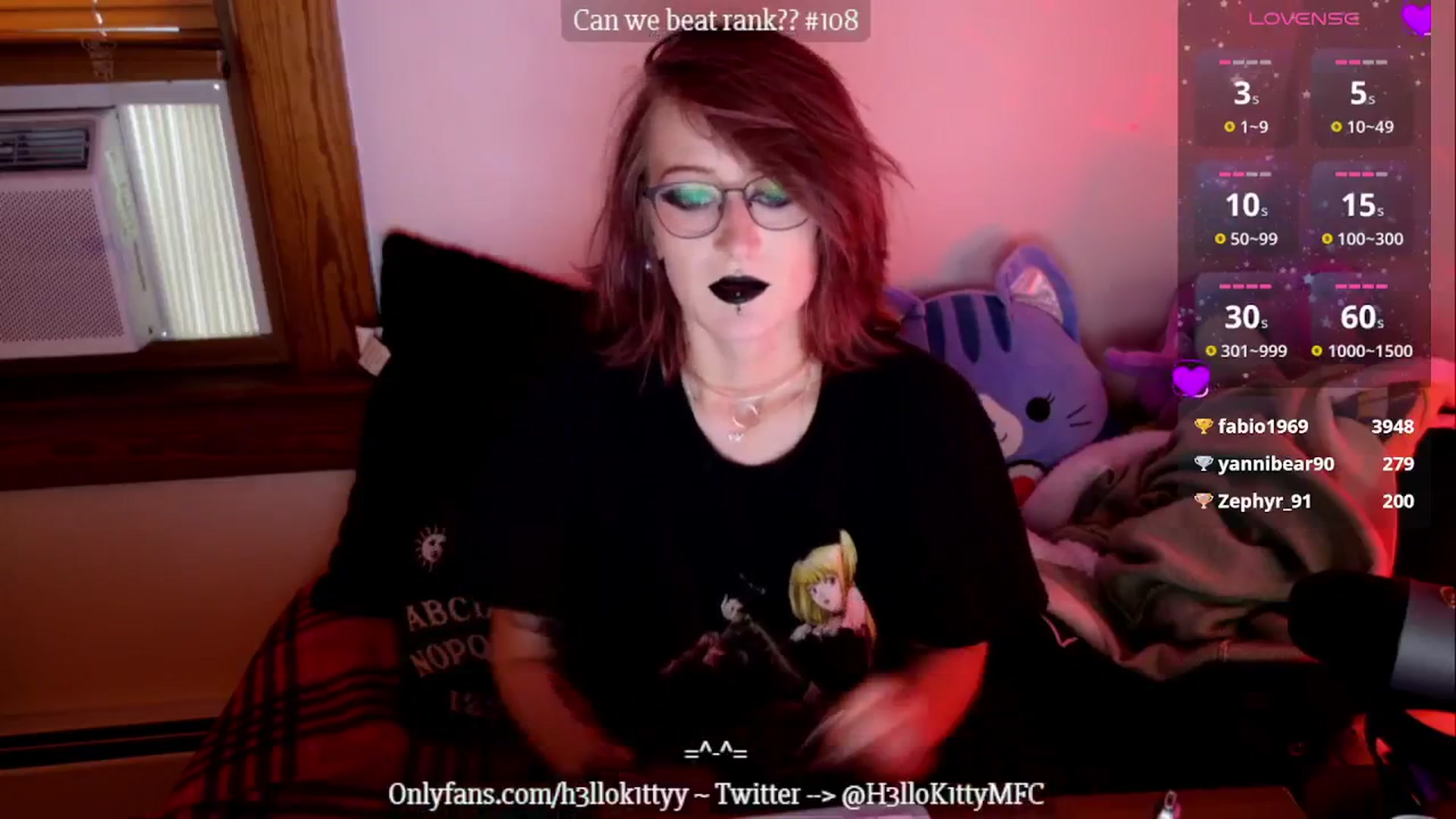 Gallery image thumbnail from H3llok1tty's myfreecams stream on, 01/13/2025, 12:36 image 20 of 20