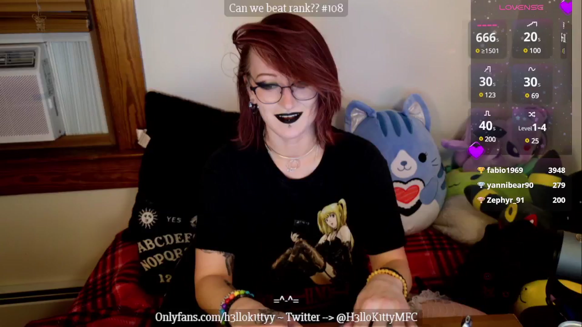 Gallery image thumbnail from H3llok1tty's myfreecams stream on, 01/13/2025, 12:36 image 19 of 20