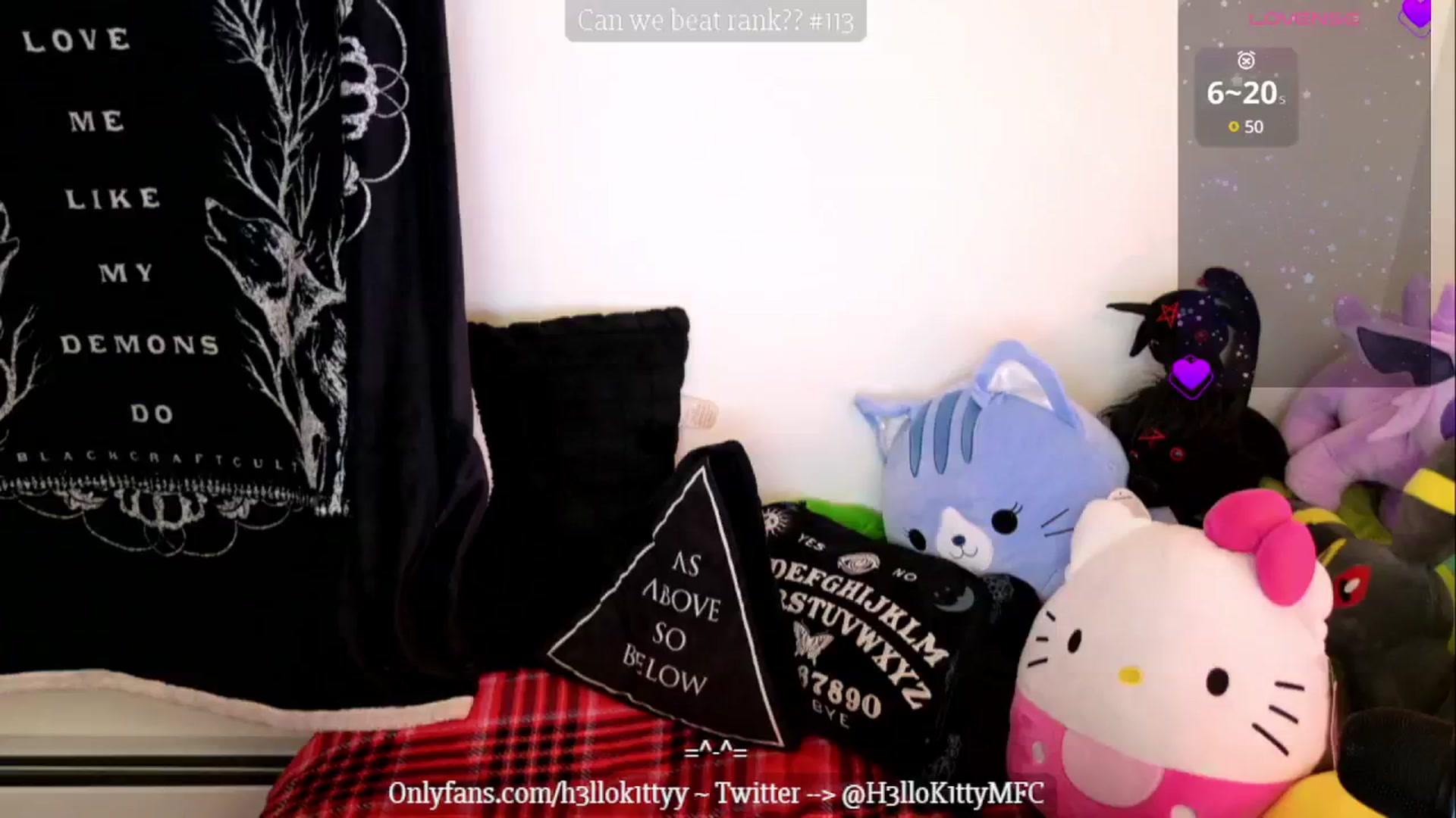 Gallery image thumbnail from H3llok1tty's myfreecams stream on, 01/13/2025, 12:36 image 2 of 20