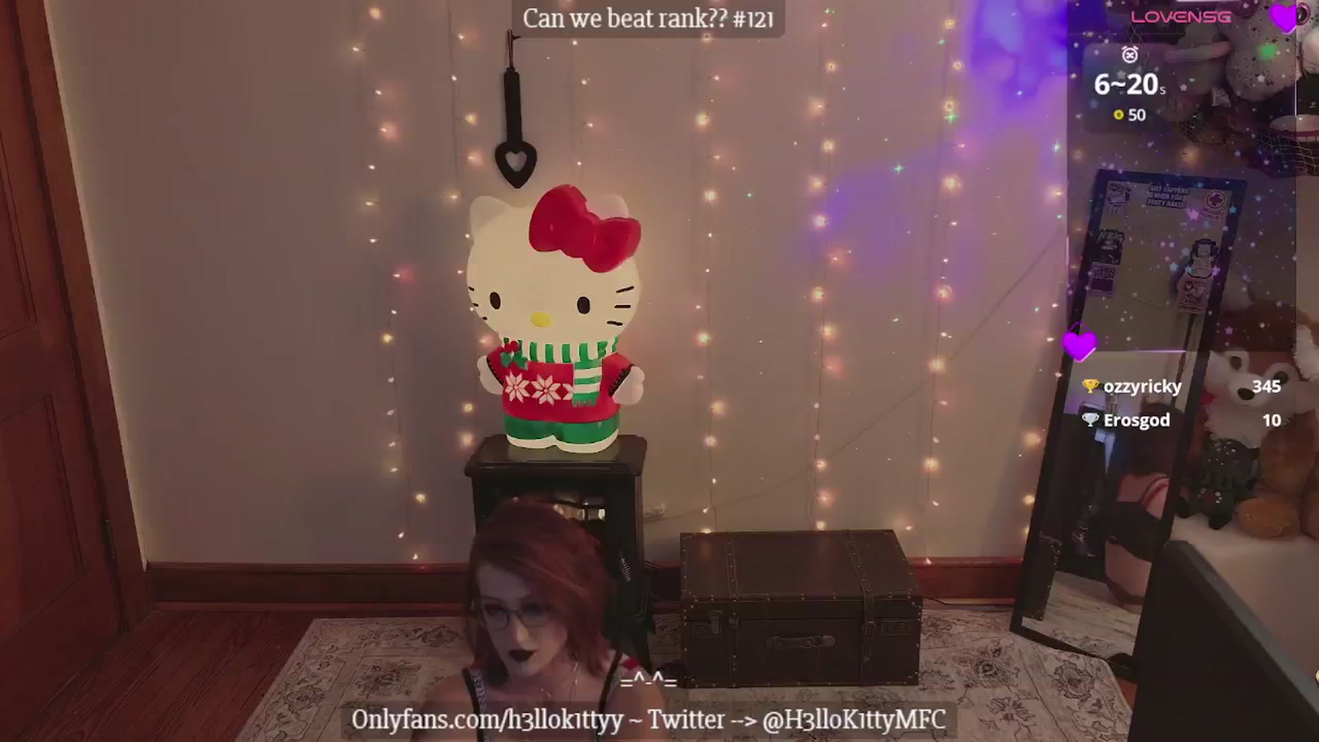 Gallery image thumbnail from H3llok1tty's myfreecams stream on, 01/14/2025, 23:54 image 3 of 20