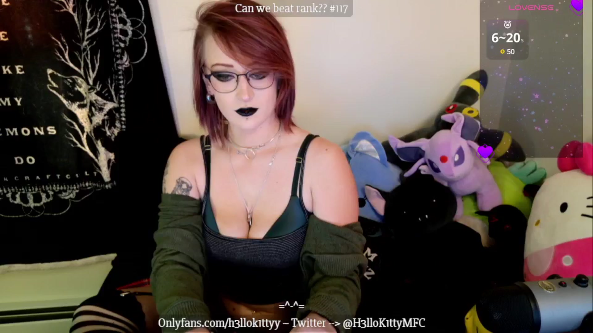 Gallery image thumbnail from H3llok1tty's myfreecams stream on, 01/16/2025, 24:10 image 9 of 20