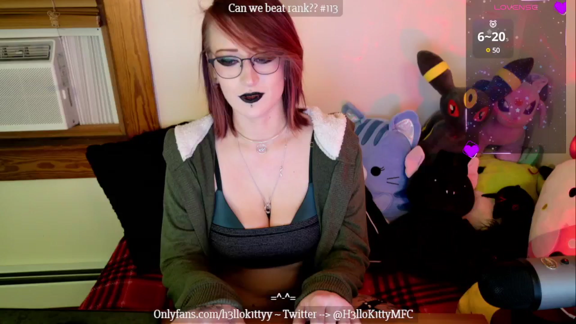 Gallery image thumbnail from H3llok1tty's myfreecams stream on, 01/16/2025, 24:10 image 16 of 20