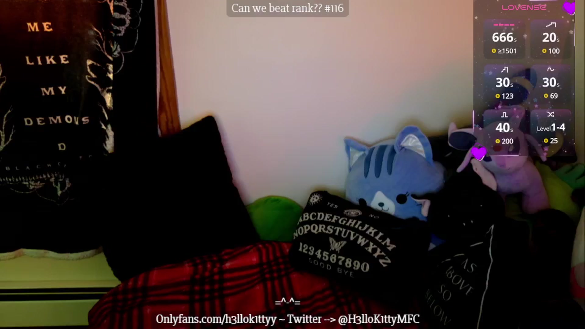Gallery image thumbnail from H3llok1tty's myfreecams stream on, 01/16/2025, 24:10 image 4 of 20