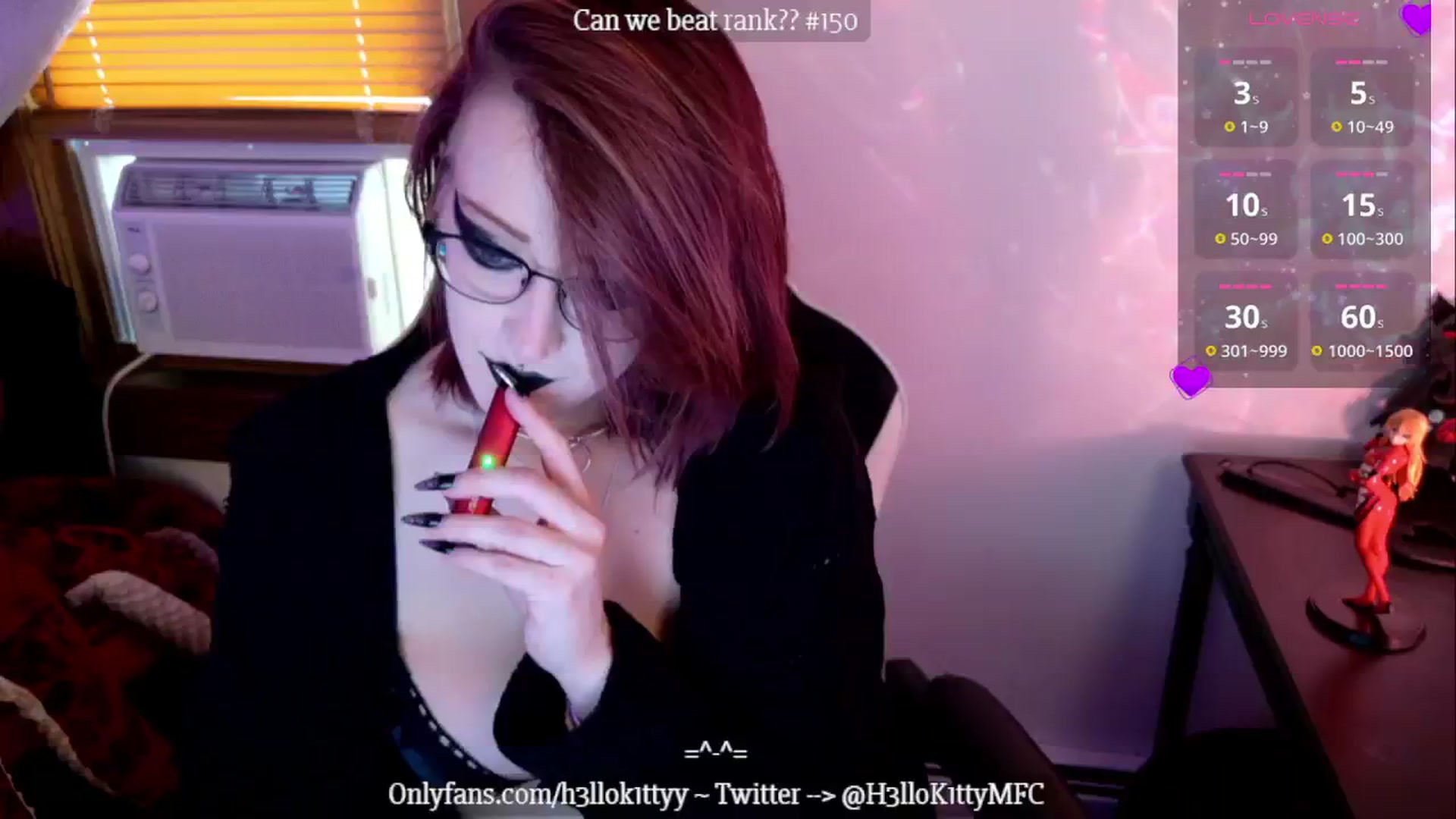 Gallery image thumbnail from H3llok1tty's myfreecams stream on, 01/18/2025, 14:27 image 13 of 20
