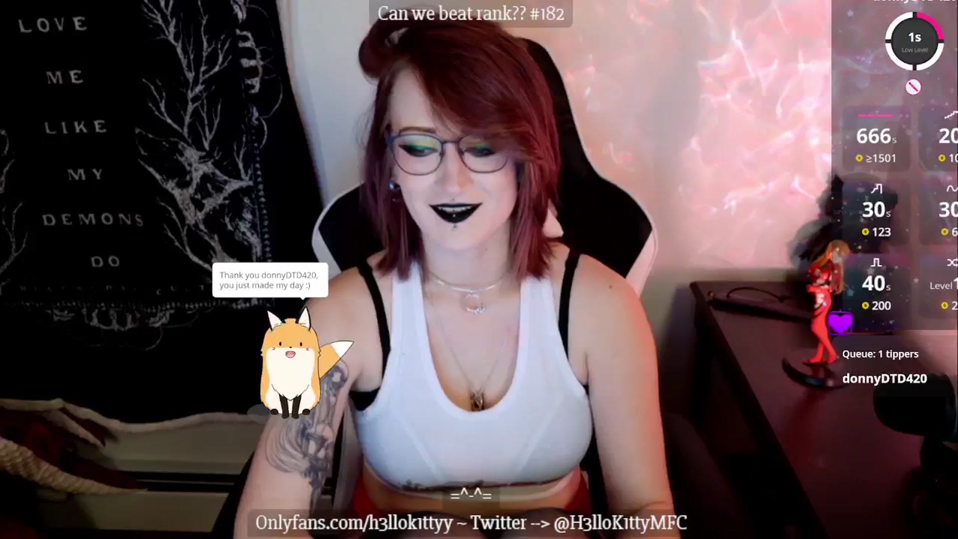 Gallery image thumbnail from H3llok1tty's myfreecams stream on, 01/20/2025, 07:38 image 2 of 20