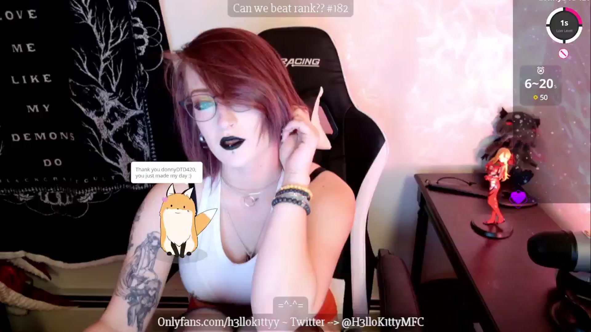 Gallery image thumbnail from H3llok1tty's myfreecams stream on, 01/20/2025, 07:38 image 1 of 20