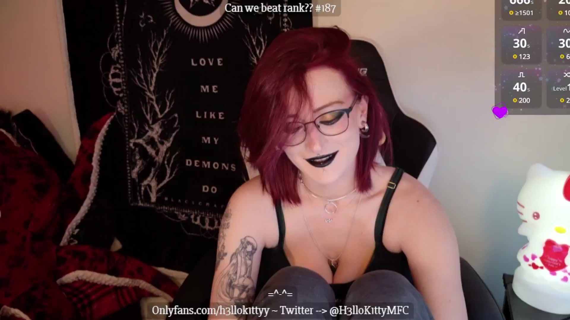 Gallery image thumbnail from H3llok1tty's myfreecams stream on, 01/23/2025, 08:51 image 1 of 20