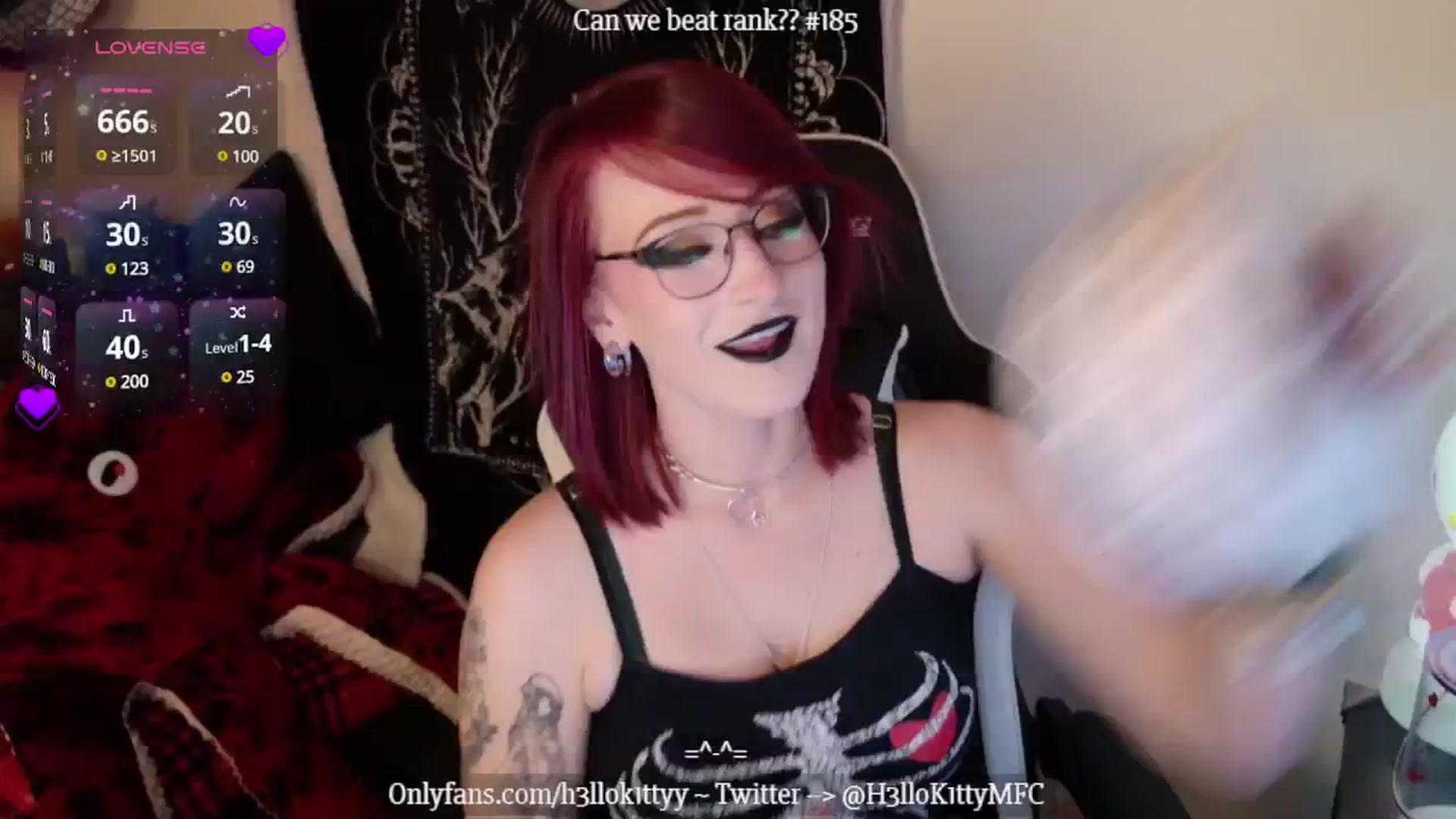 Gallery image thumbnail from H3llok1tty's myfreecams stream on, 01/23/2025, 08:51 image 15 of 20