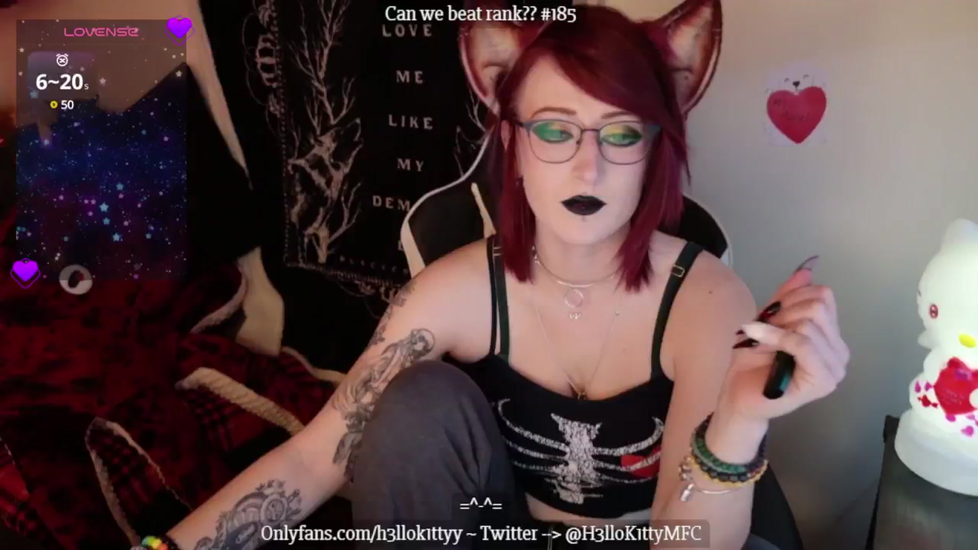 Gallery image thumbnail from H3llok1tty's myfreecams stream on, 01/23/2025, 08:51 image 19 of 20