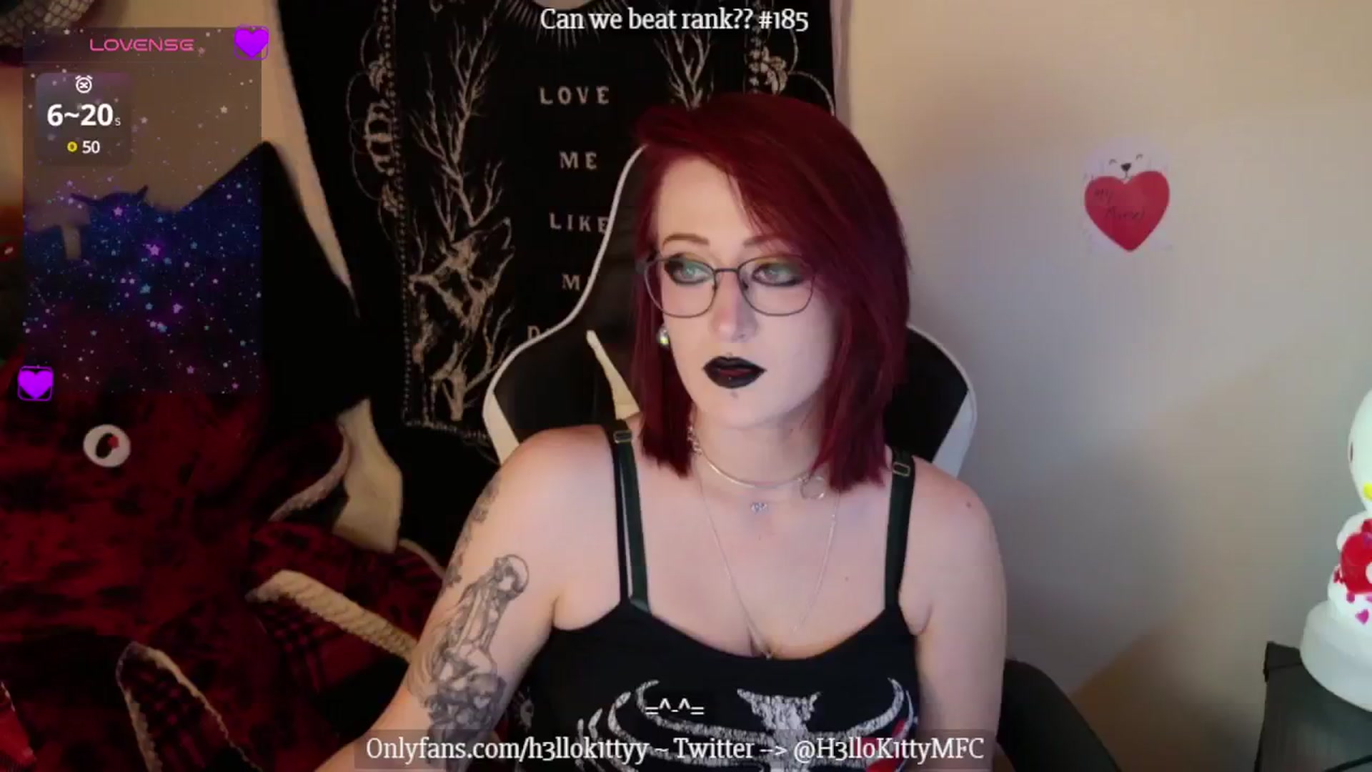 Gallery image thumbnail from H3llok1tty's myfreecams stream on, 01/23/2025, 08:51 image 16 of 20