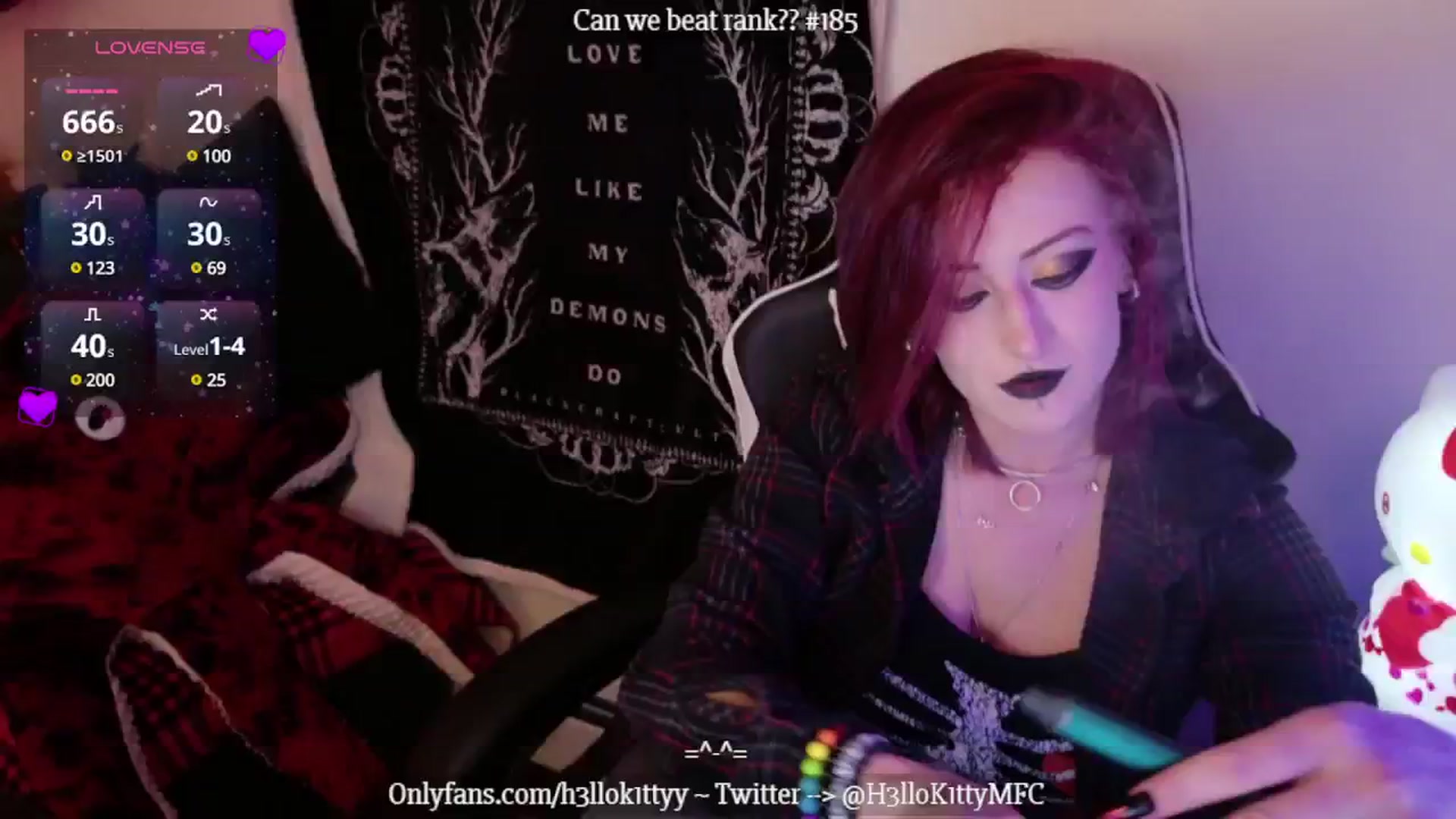 Gallery image thumbnail from H3llok1tty's myfreecams stream on, 01/23/2025, 11:00 image 2 of 20