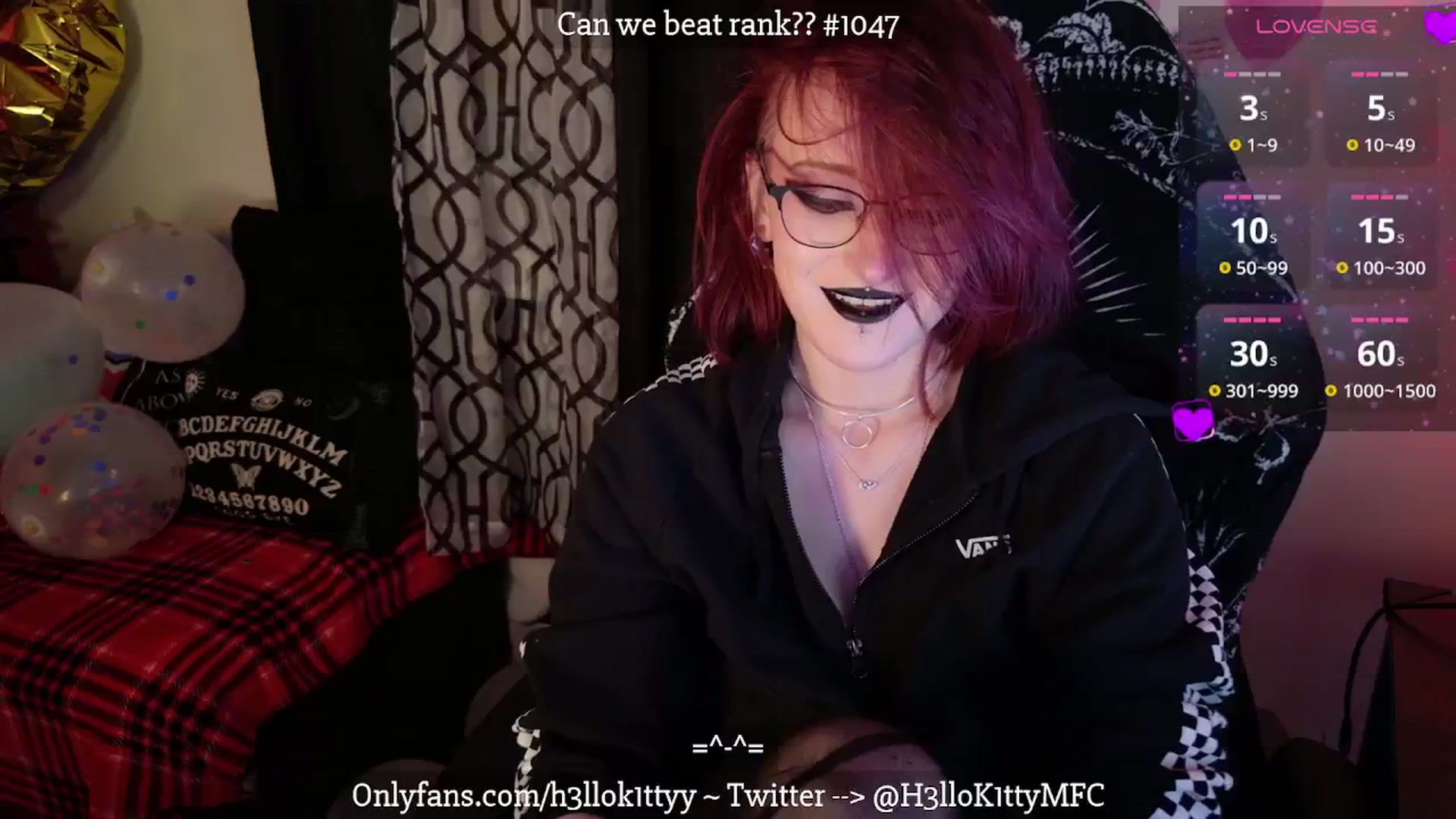 Gallery image thumbnail from H3llok1tty's myfreecams stream on, 02/13/2025, 11:02 image 17 of 20