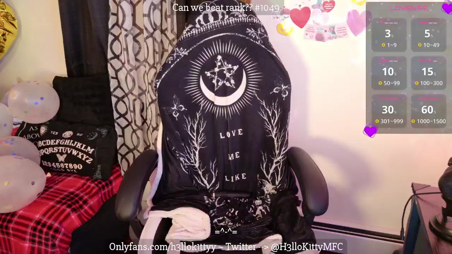 Gallery image thumbnail from H3llok1tty's myfreecams stream on, 02/13/2025, 11:02 image 8 of 20