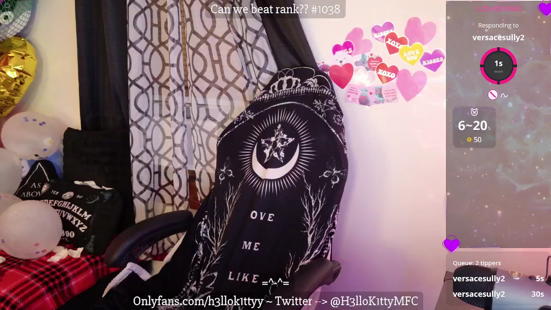 Gallery image thumbnail from H3llok1tty's myfreecams stream on, 02/14/2025, 10:44 image 7 of 20
