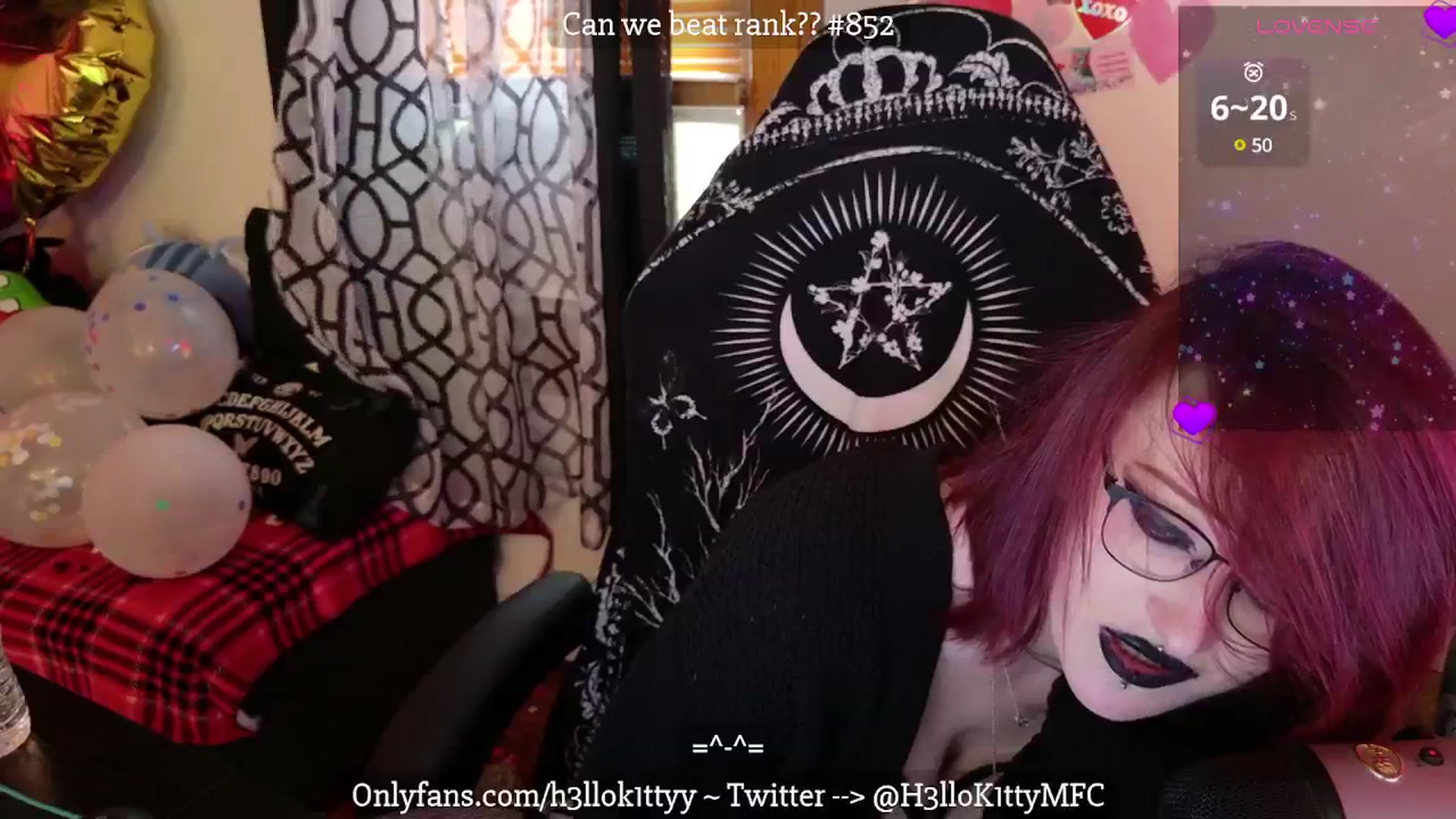 Gallery image thumbnail from H3llok1tty's myfreecams stream on, 02/15/2025, 13:12 image 20 of 20