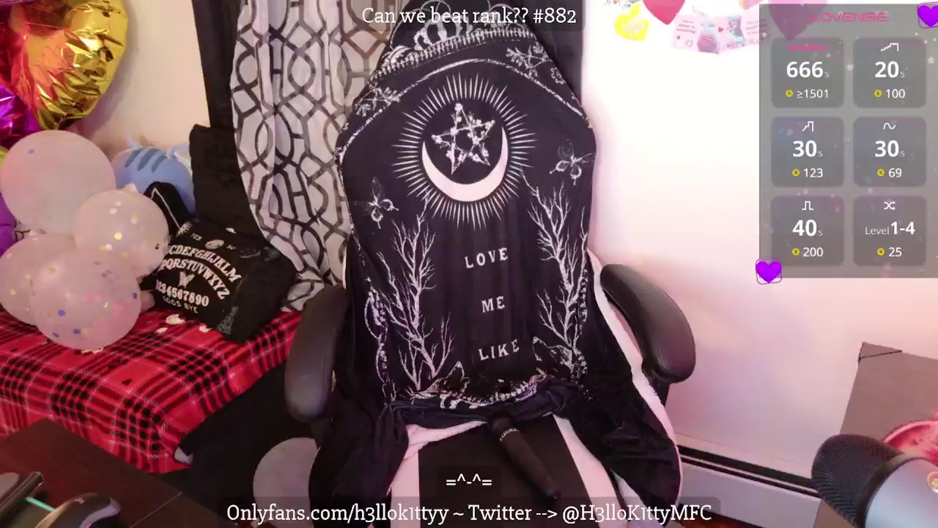 Gallery image thumbnail from H3llok1tty's myfreecams stream on, 02/16/2025, 14:01 image 9 of 20