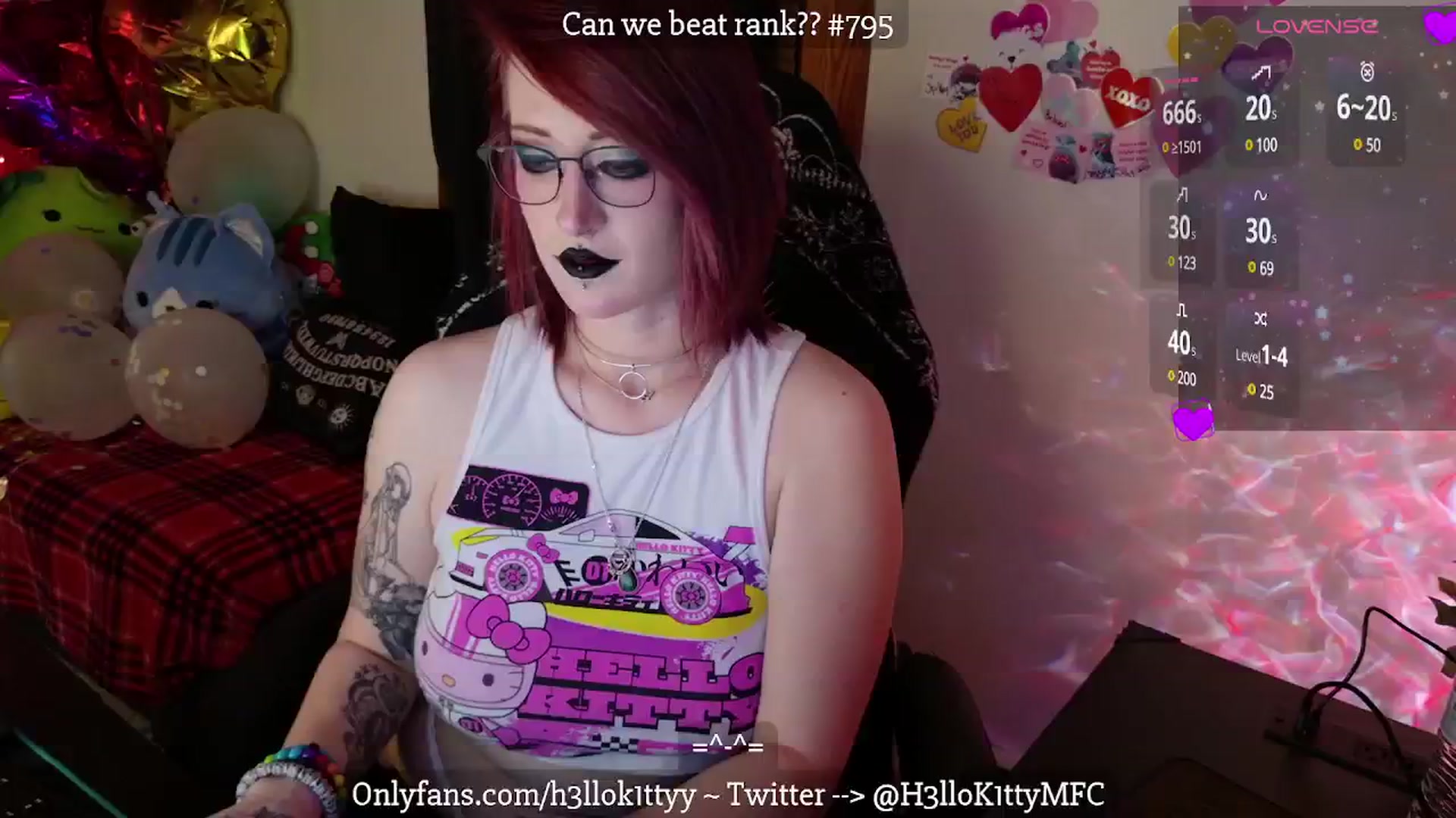 Gallery image thumbnail from H3llok1tty's myfreecams stream on, 02/18/2025, 06:52 image 20 of 20