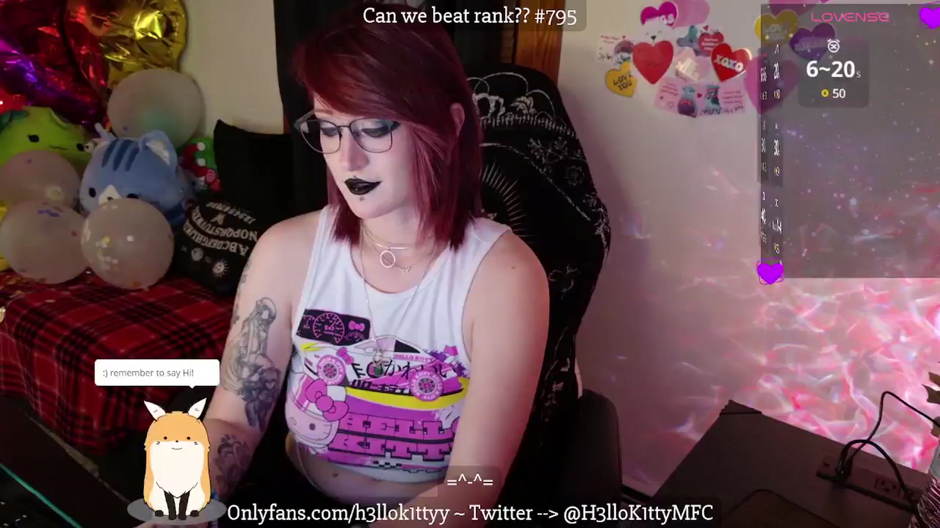 Gallery image thumbnail from H3llok1tty's myfreecams stream on, 02/18/2025, 06:52 image 18 of 20