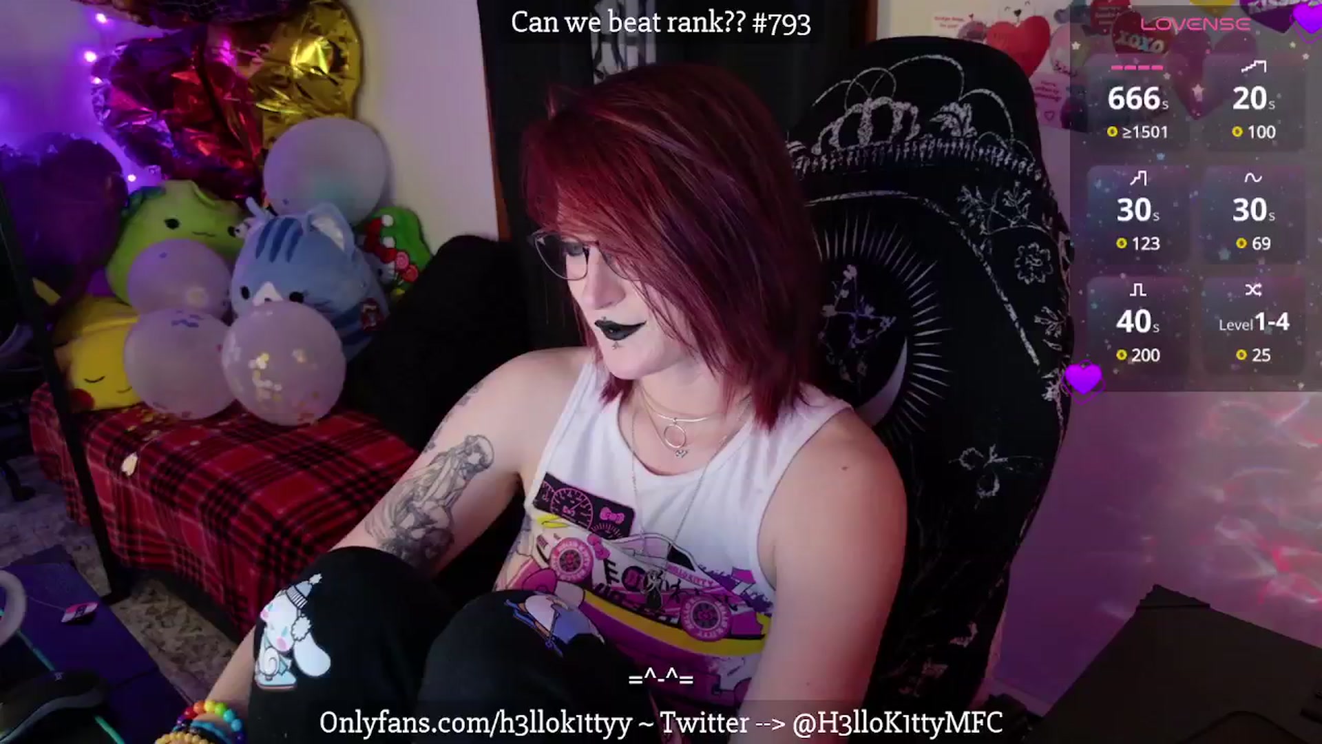 Gallery image thumbnail from H3llok1tty's myfreecams stream on, 02/18/2025, 11:00 image 3 of 20
