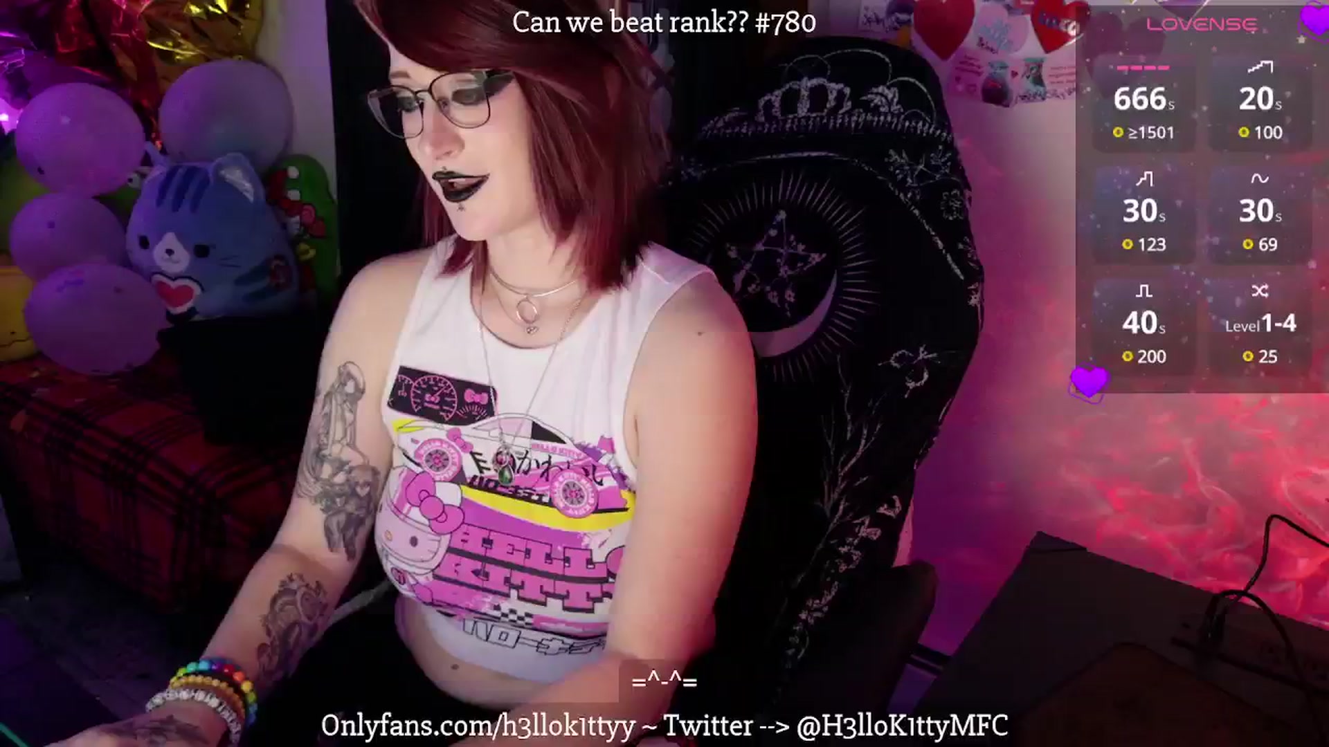 Gallery image thumbnail from H3llok1tty's myfreecams stream on, 02/18/2025, 11:00 image 18 of 20