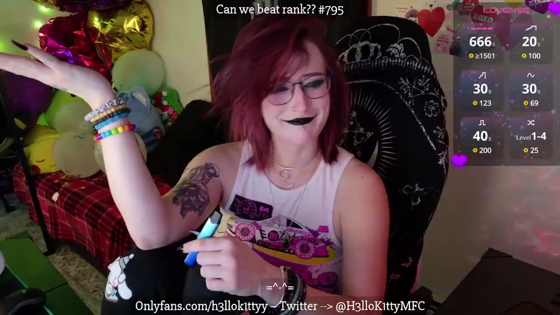 Gallery image thumbnail from H3llok1tty's myfreecams stream on, 02/18/2025, 11:00 image 2 of 20