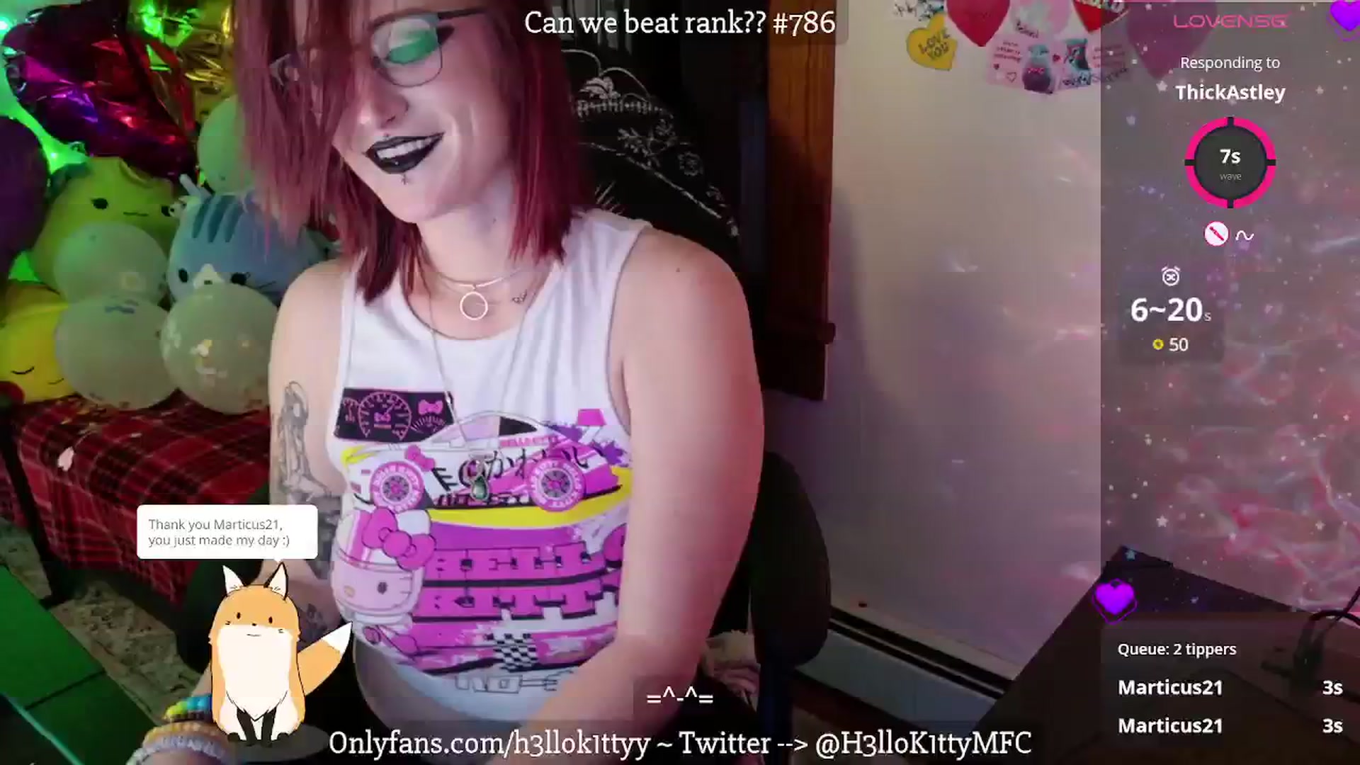 Gallery image thumbnail from H3llok1tty's myfreecams stream on, 02/18/2025, 11:00 image 11 of 20
