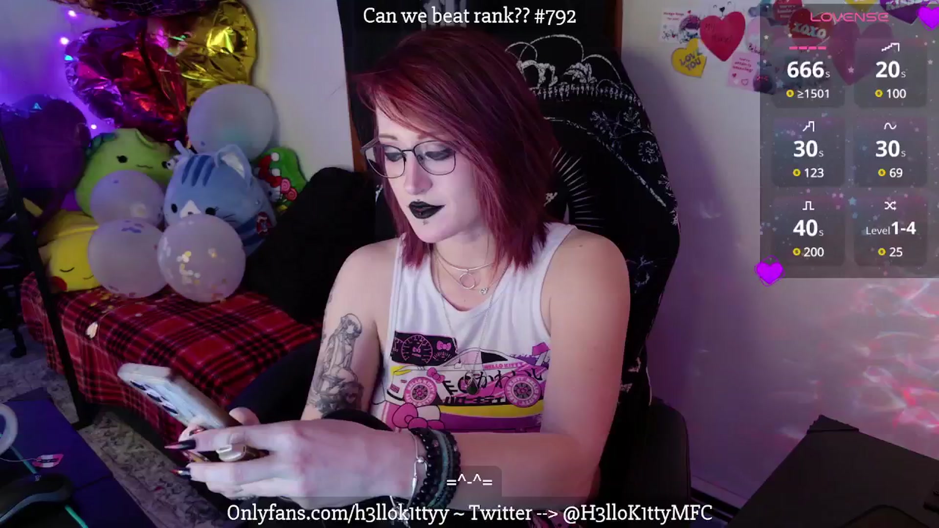 Gallery image thumbnail from H3llok1tty's myfreecams stream on, 02/18/2025, 11:00 image 4 of 20