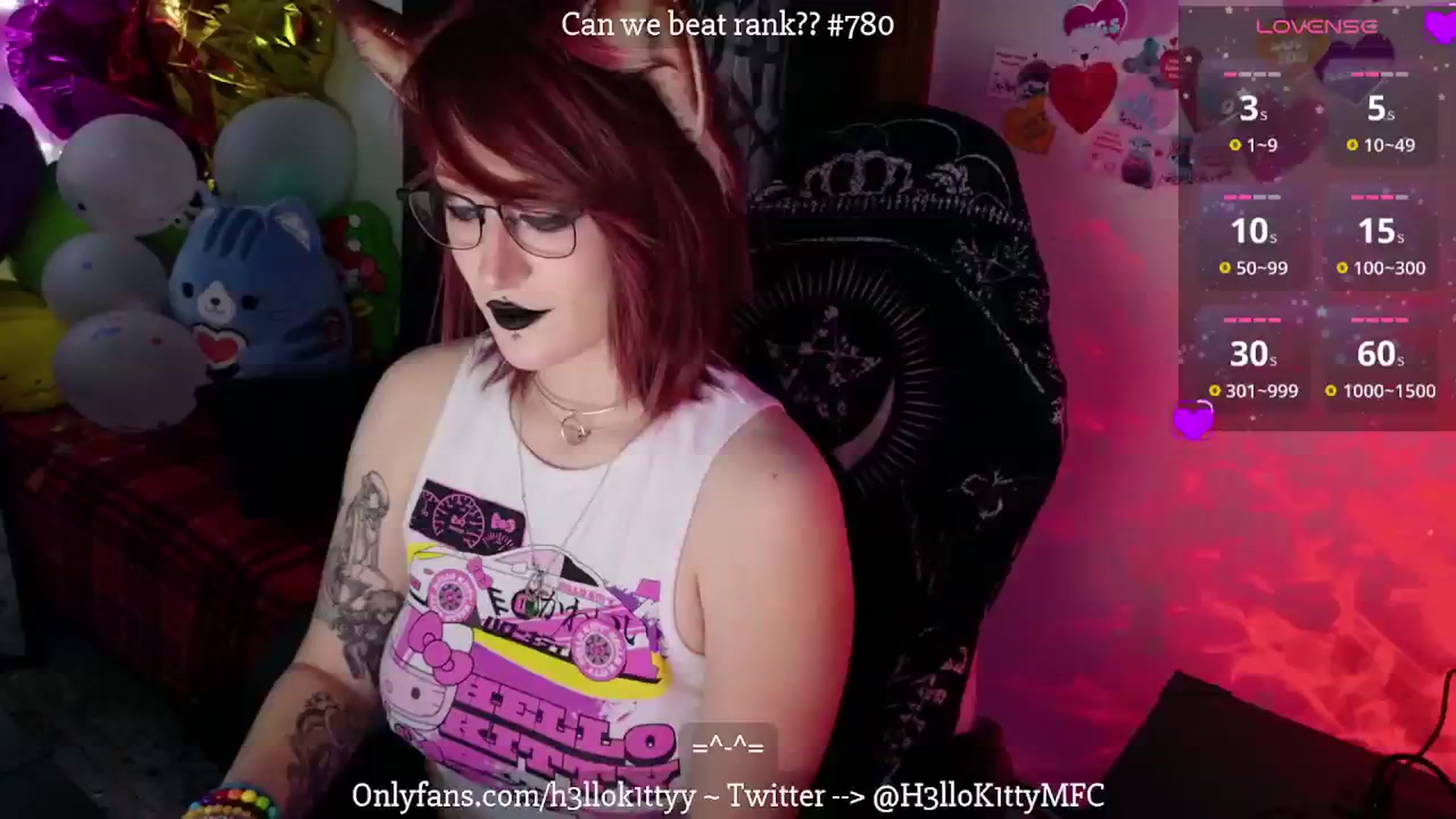 Gallery image thumbnail from H3llok1tty's myfreecams stream on, 02/18/2025, 11:00 image 17 of 20