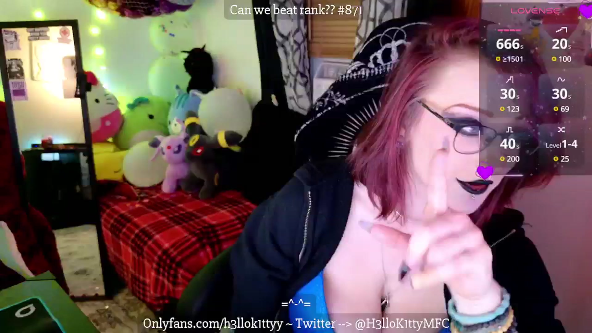 Gallery image thumbnail from H3llok1tty's myfreecams stream on, 02/22/2025, 14:18 image 8 of 20