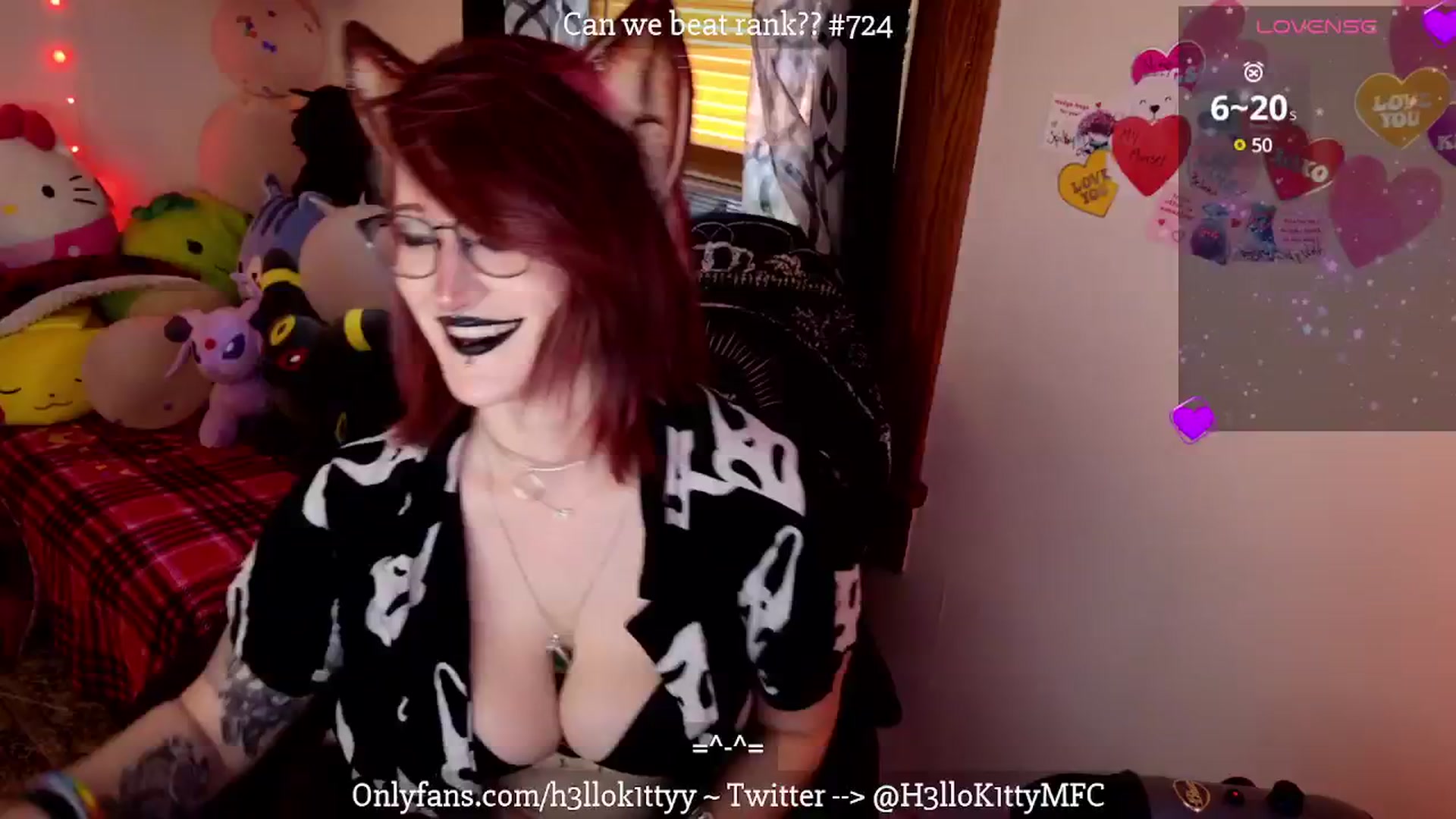 Gallery image thumbnail from H3llok1tty's myfreecams stream on, 02/23/2025, 17:19 image 7 of 20